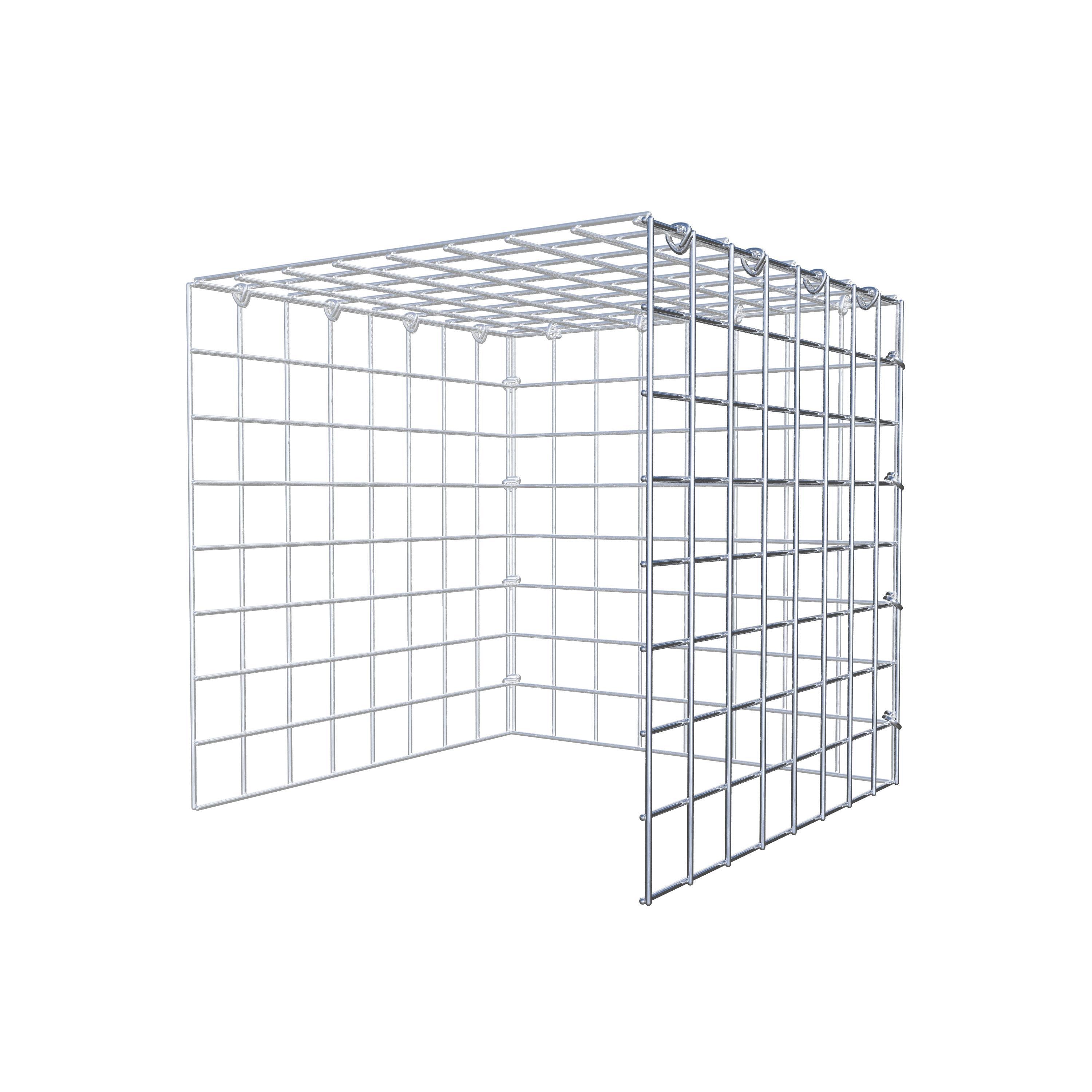 Gabion monté type 4 40 cm x 40 cm x 40 cm (L x H x P), maillage 5 cm x 5 cm, anneau en C