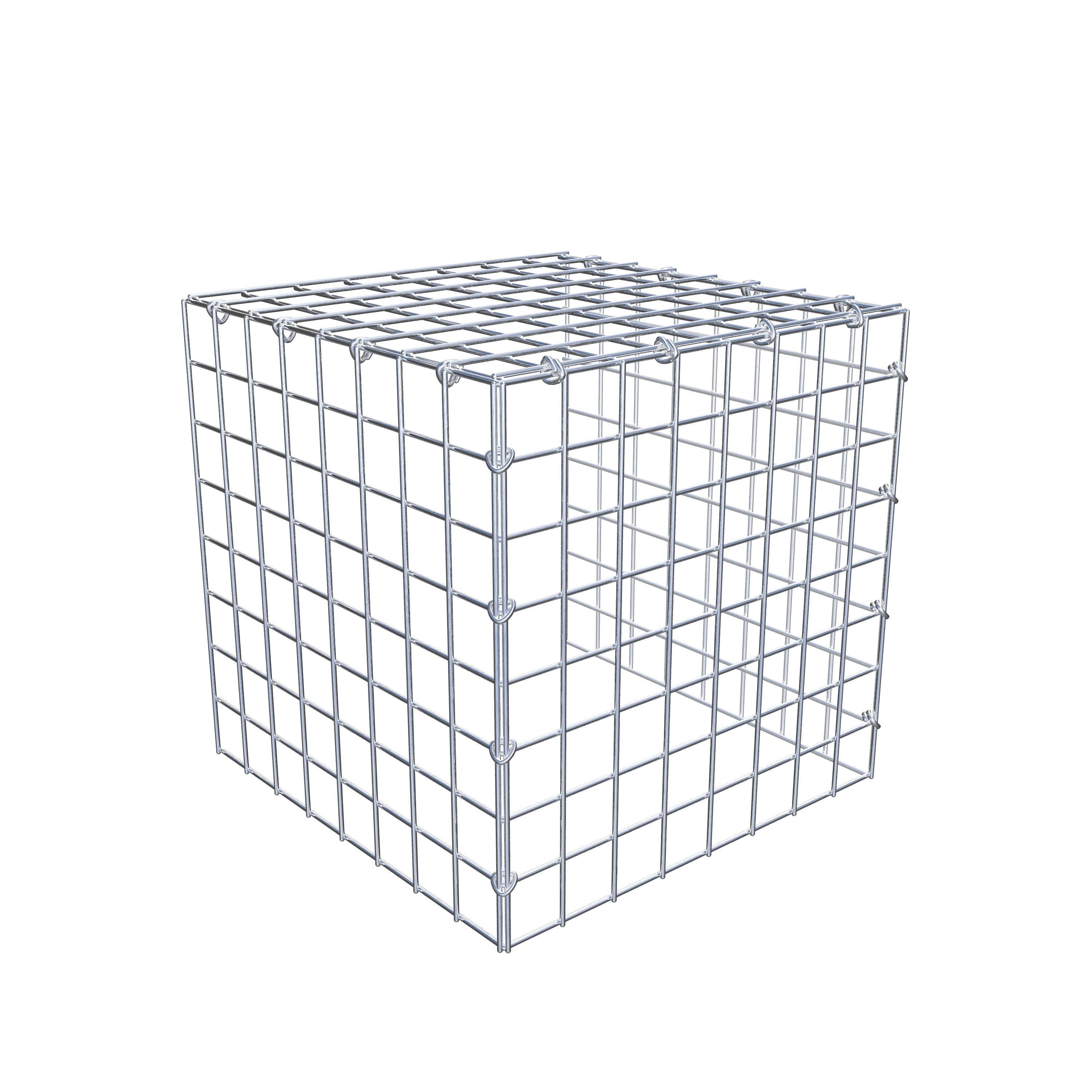 Gabion monté type 4 40 cm x 40 cm x 40 cm (L x H x P), maillage 5 cm x 5 cm, anneau en C