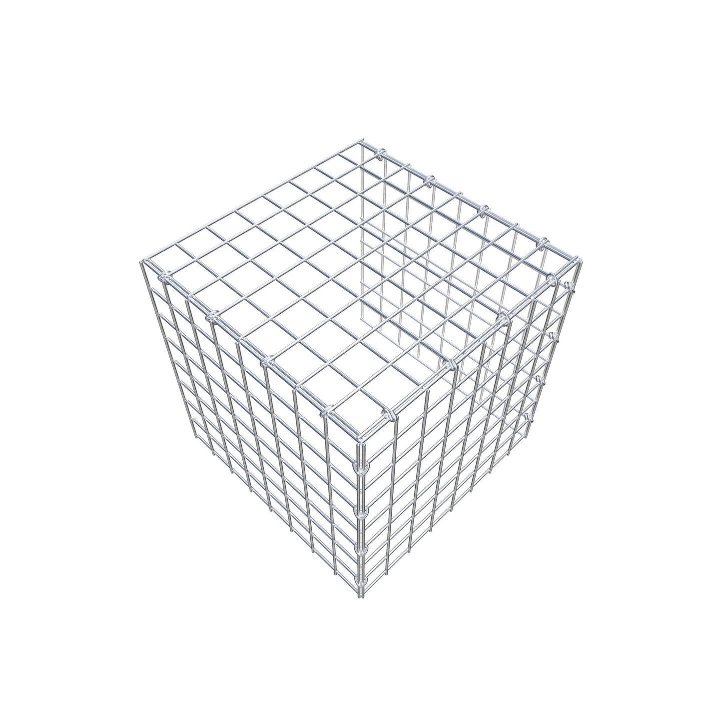 Monteret gabion type 4 40 cm x 40 cm x 40 cm (L x H x D), maskestørrelse 5 cm x 5 cm, C-ring