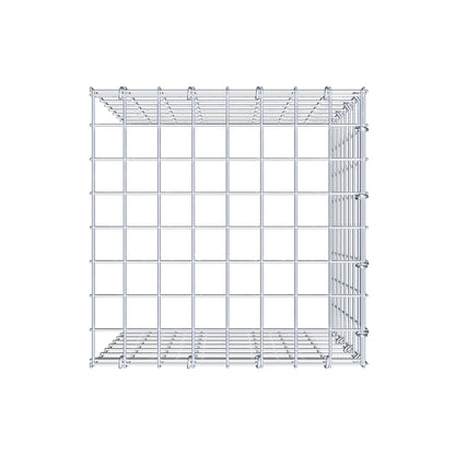 Monteret gabion type 4 40 cm x 40 cm x 40 cm (L x H x D), maskestørrelse 5 cm x 5 cm, C-ring