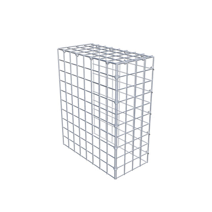 Fourche rapportée type 4 50 cm x 40 cm x 20 cm (L x H x P), mailles 5 cm x 5 cm, anneau C