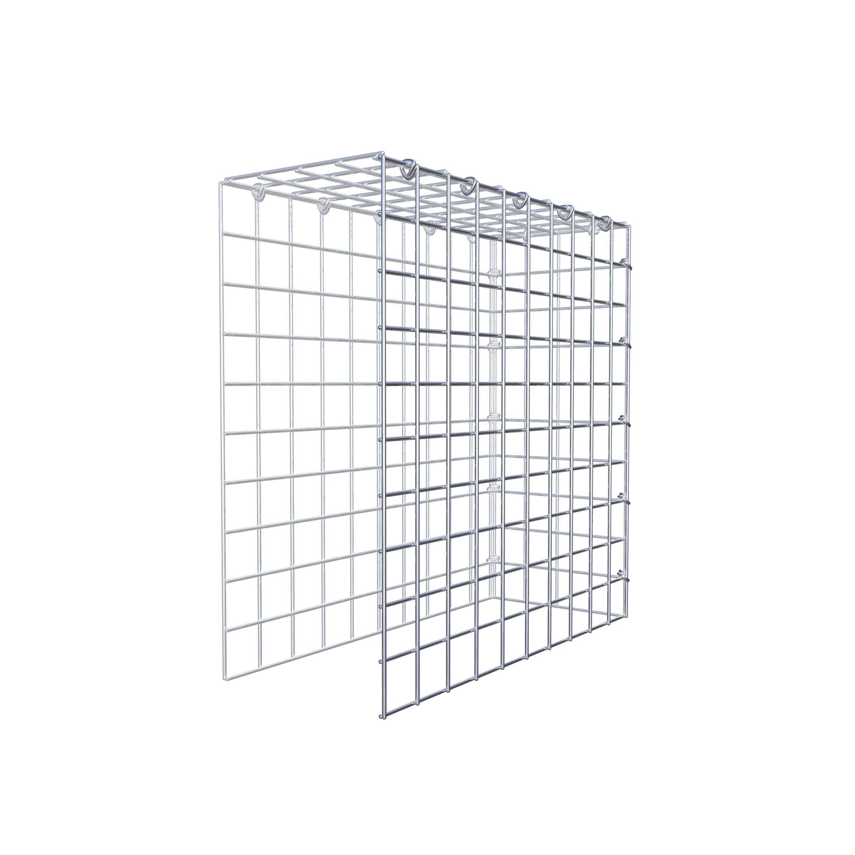 Gabion monté type 4 50 cm x 50 cm x 20 cm (L x H x P), maillage 5 cm x 5 cm, anneau en C