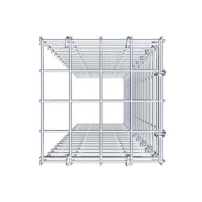 Gavión adicional tipo 4 100 cm x 20 cm x 20 cm (L x A x P), malla 5 cm x 5 cm, anillo en C