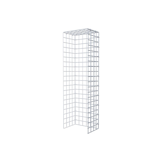 Mounted gabion type 4 100 cm x 20 cm x 30 cm (L x H x D), mesh size 5 cm x 5 cm, C-ring