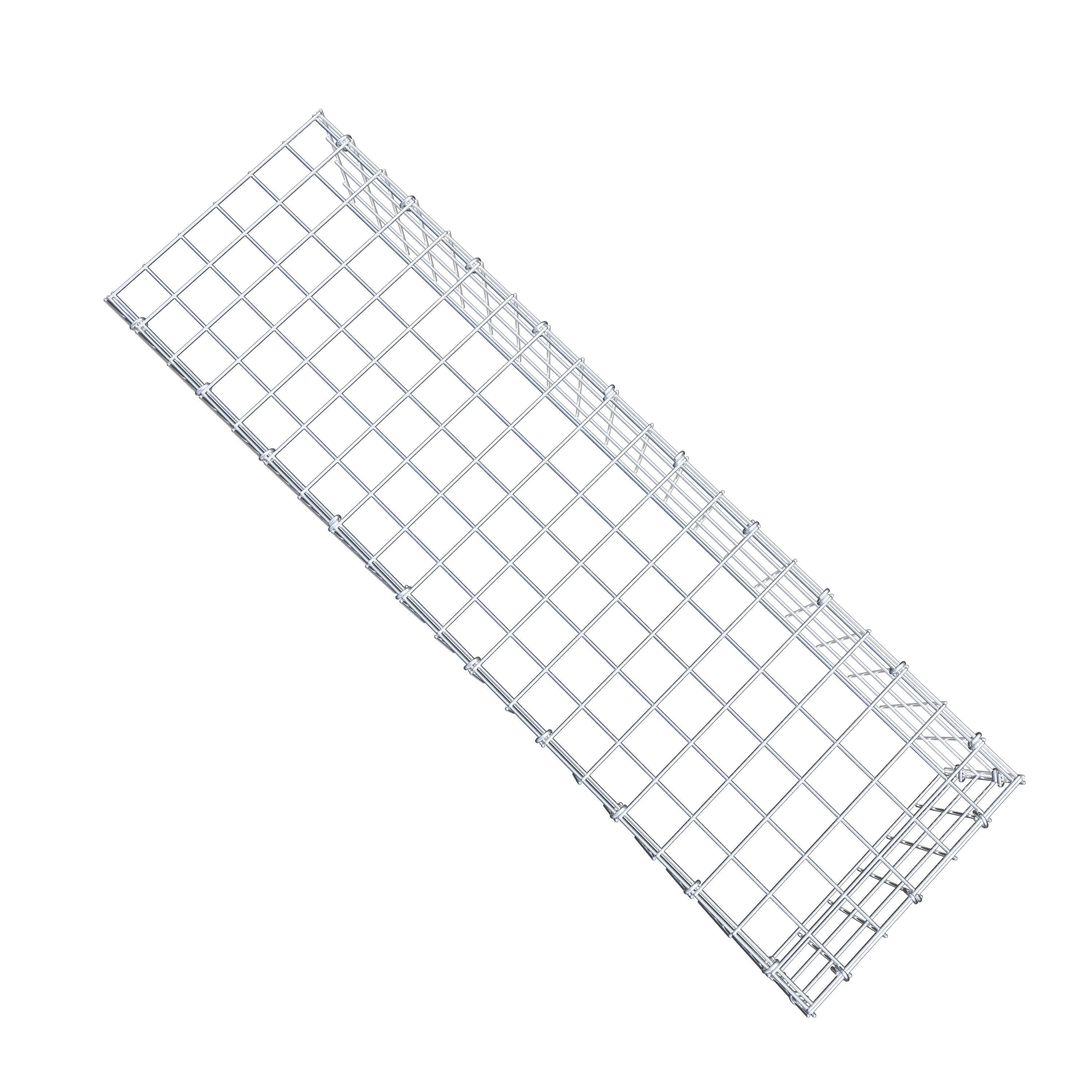 Gabion monté type 4 100 cm x 20 cm x 30 cm (L x H x P), maillage 5 cm x 5 cm, anneau en C