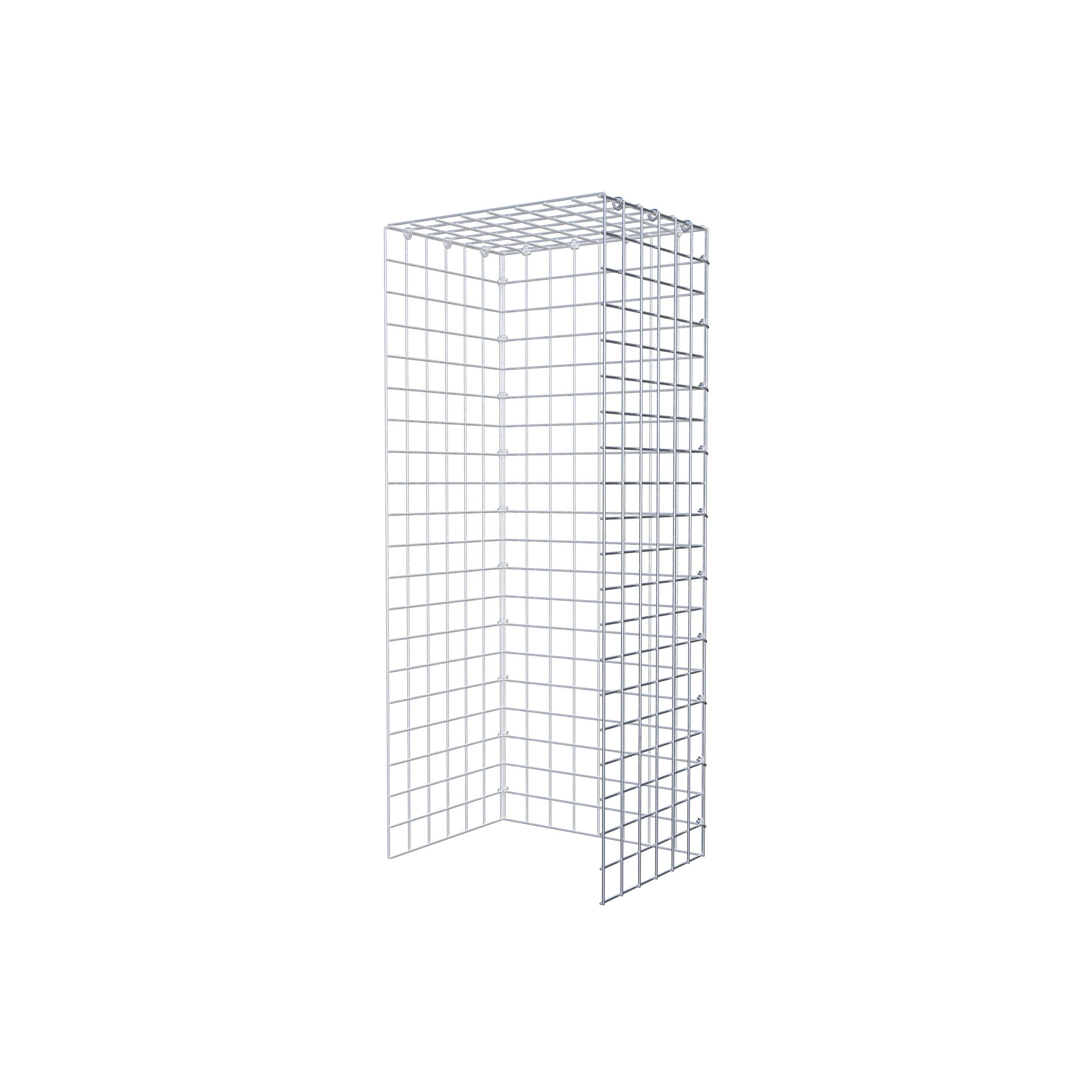 Gabion monté type 4 100 cm x 30 cm x 40 cm (L x H x P), maillage 5 cm x 5 cm, anneau en C