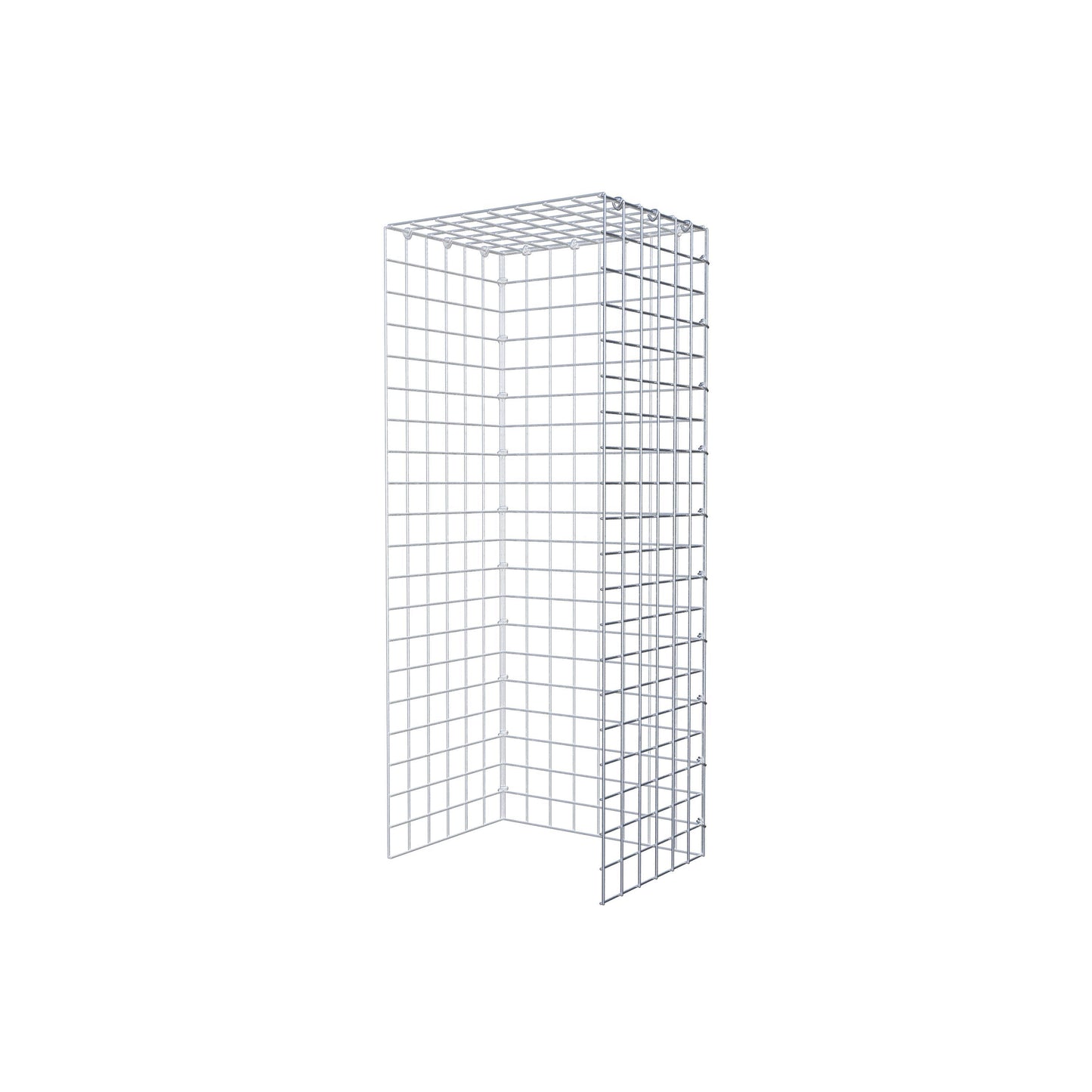 Mounted gabion type 4 100 cm x 30 cm x 40 cm (L x H x D), mesh size 5 cm x 5 cm, C-ring