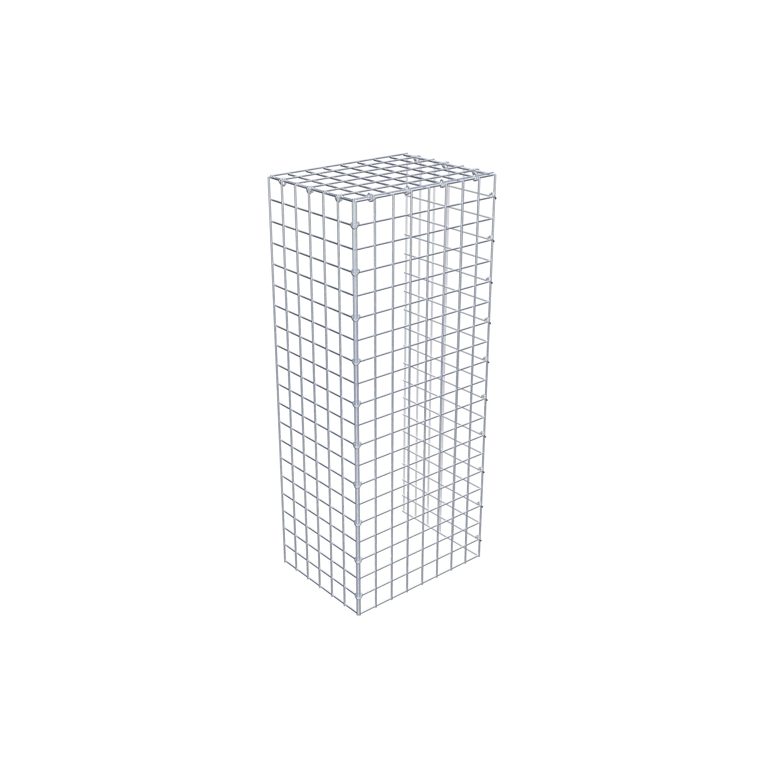 Gabion monté type 4 100 cm x 30 cm x 40 cm (L x H x P), maillage 5 cm x 5 cm, anneau en C