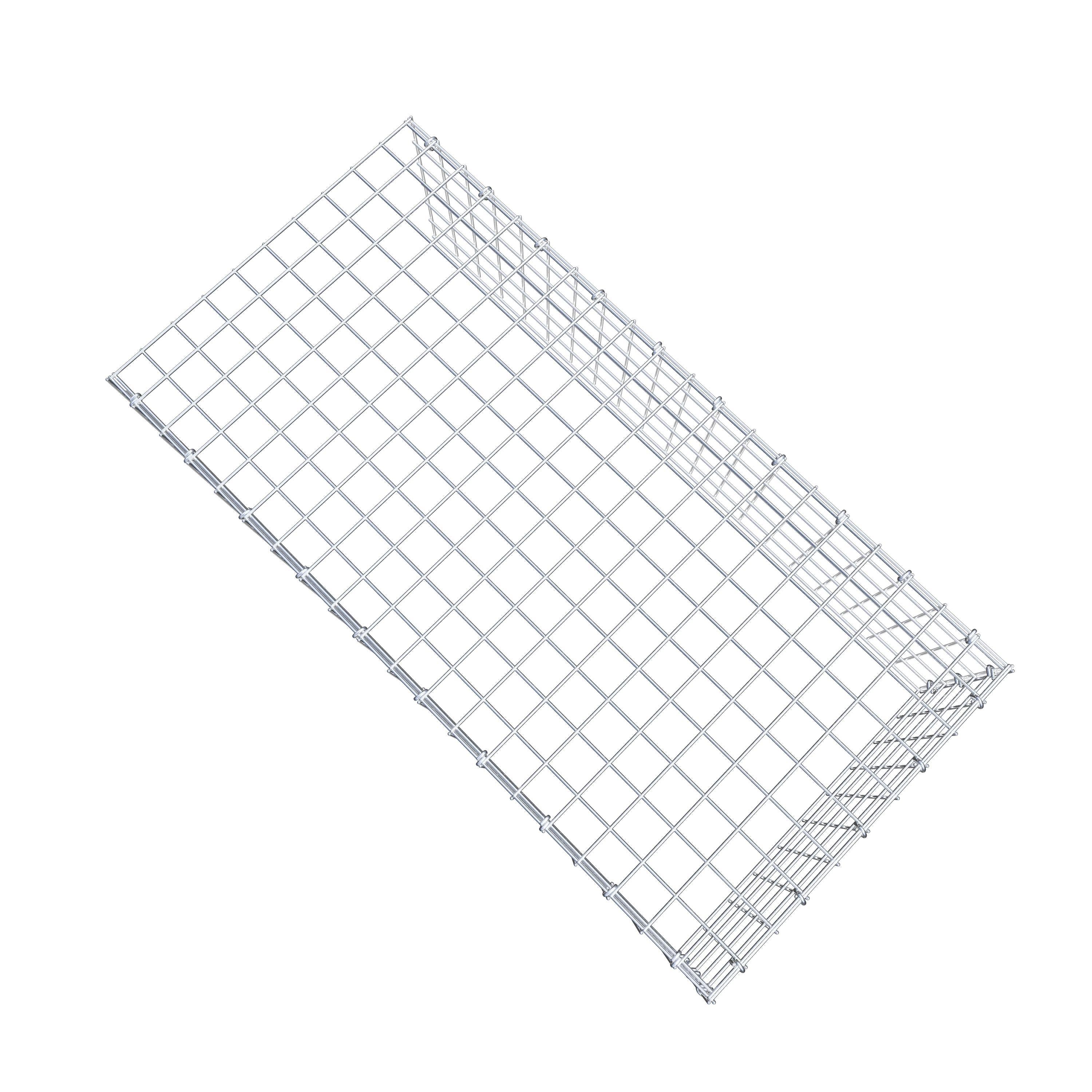 Fourche rapportée type 4 100 cm x 30 cm x 50 cm (L x H x P), mailles 5 cm x 5 cm, anneau C