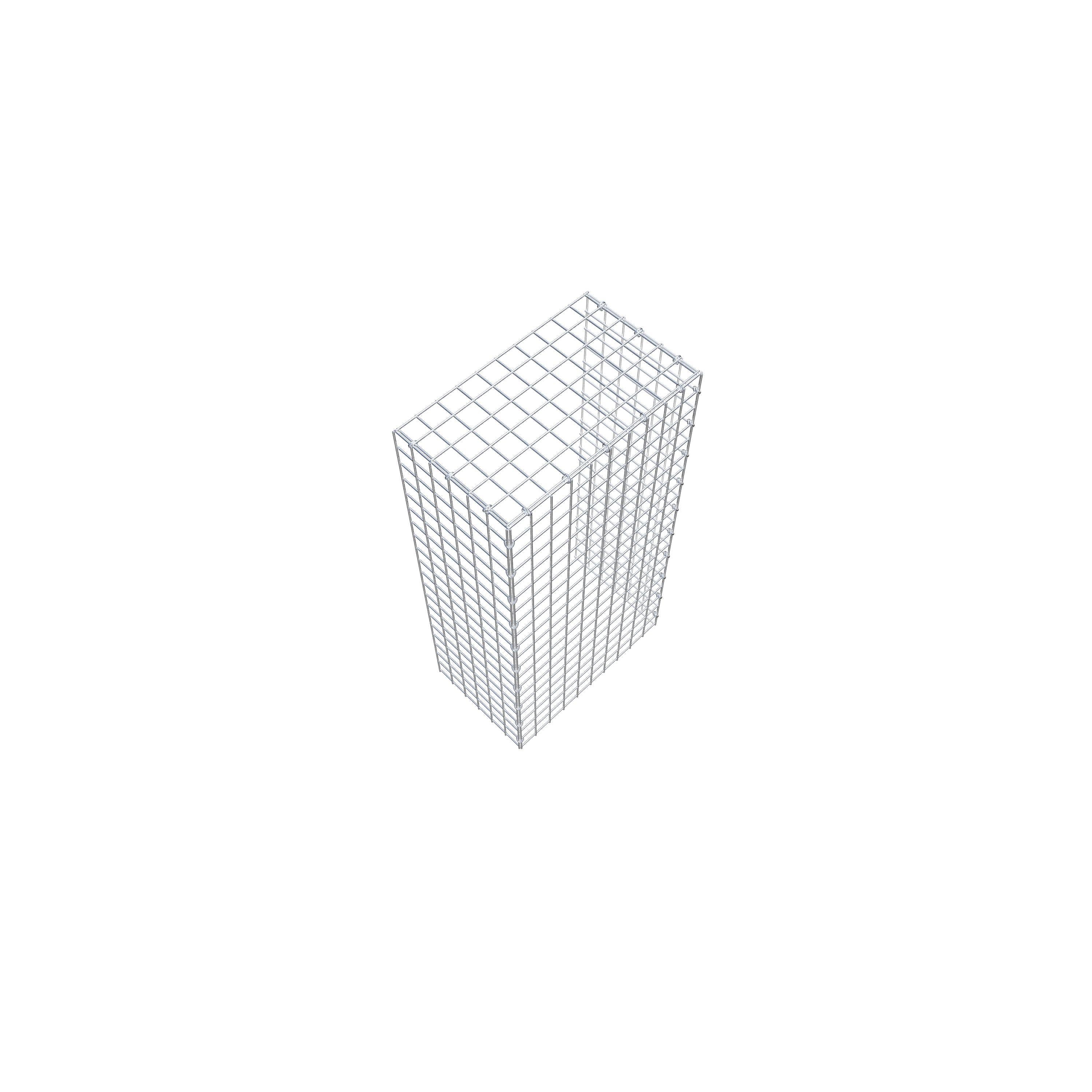 Fourche rapportée type 4 100 cm x 30 cm x 50 cm (L x H x P), mailles 5 cm x 5 cm, anneau C