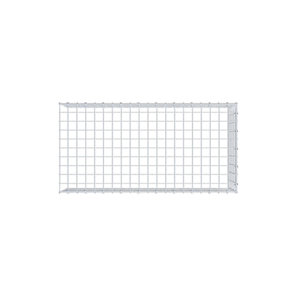 Typ 4 påbyggnadsgabion 100 cm x 30 cm x 50 cm (L x H x D), maskstorlek 5 cm x 5 cm, C-ring