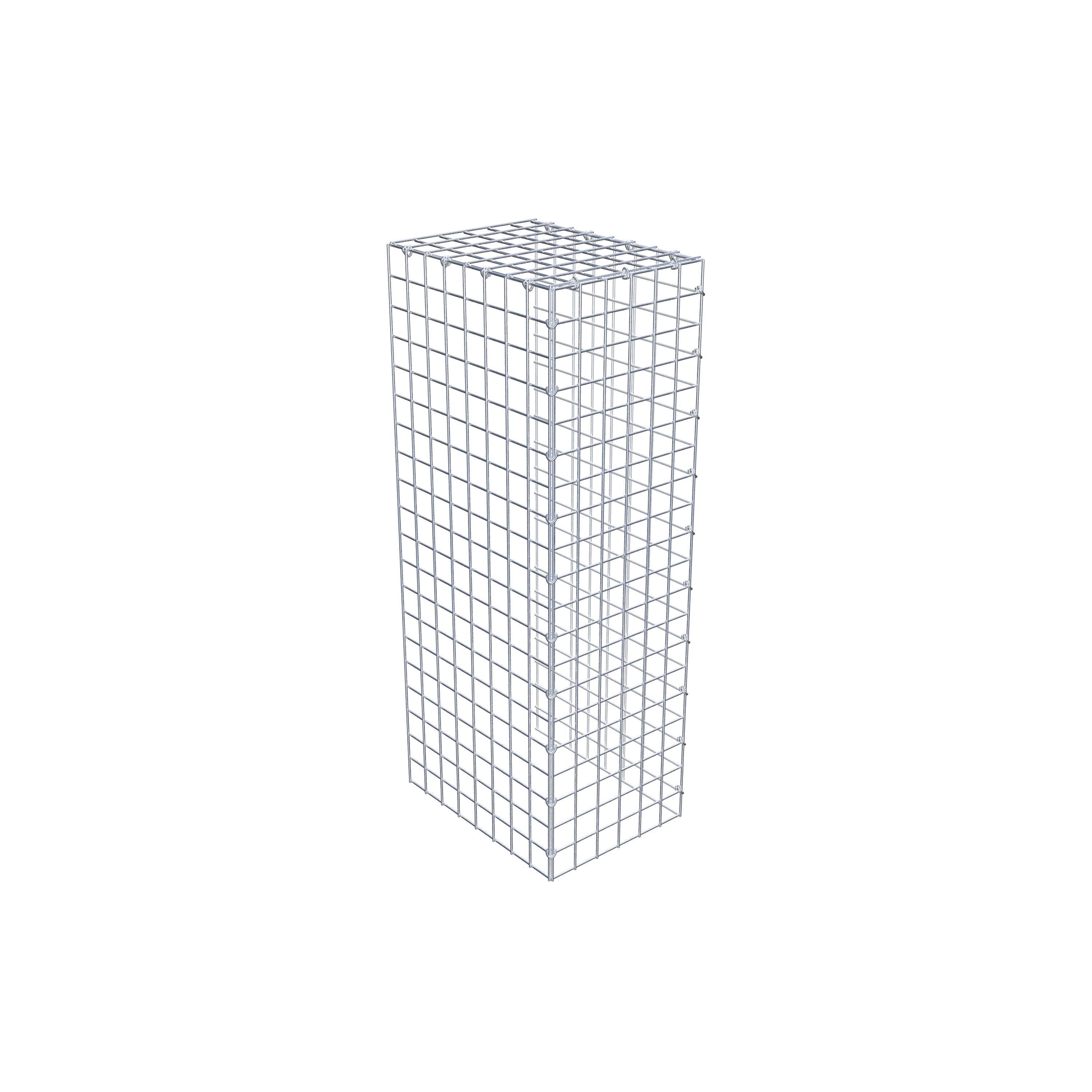 Gabion monté type 4 100 cm x 40 cm x 30 cm (L x H x P), maillage 5 cm x 5 cm, anneau en C