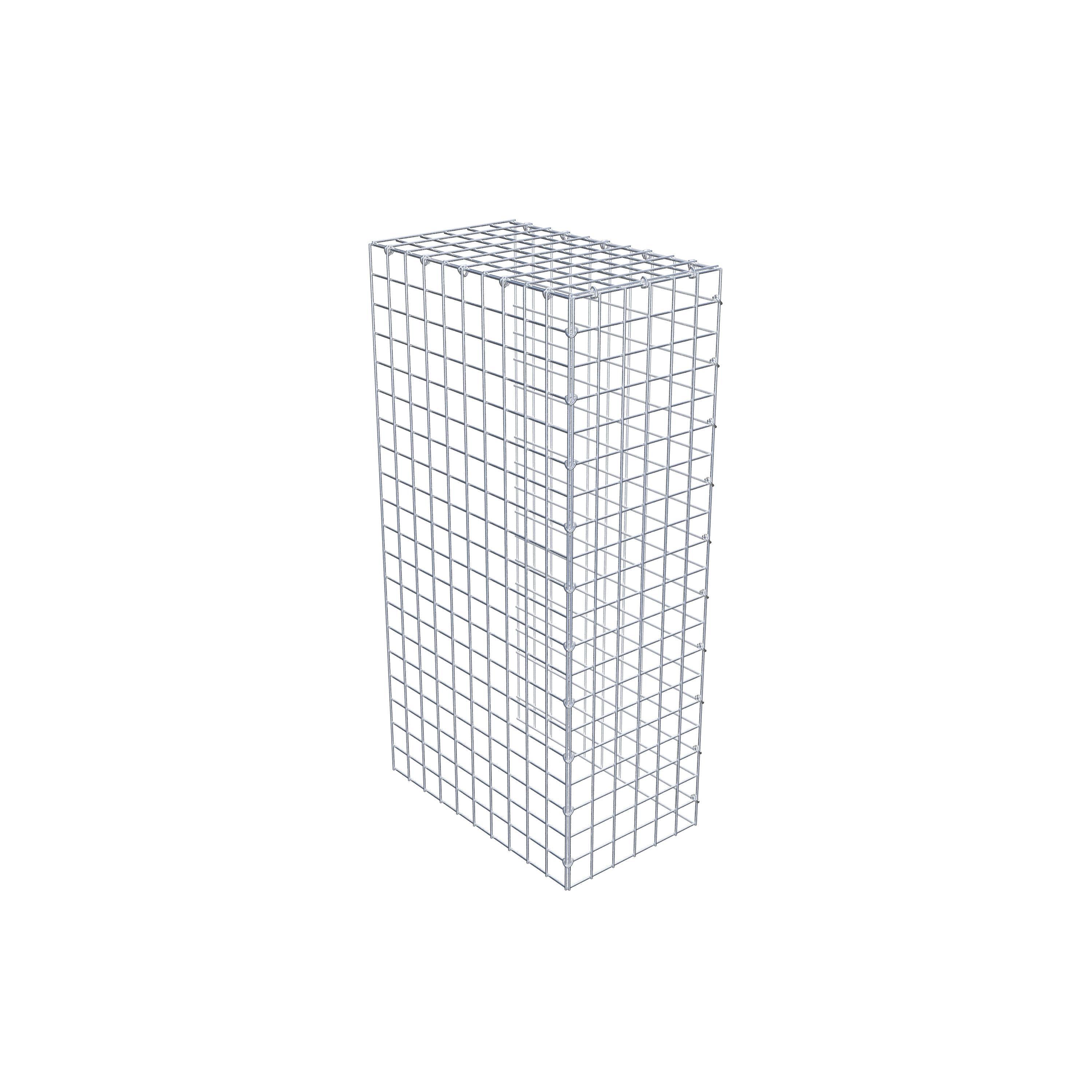 Gabion monté type 4 100 cm x 50 cm x 30 cm (L x H x P), maillage 5 cm x 5 cm, anneau en C