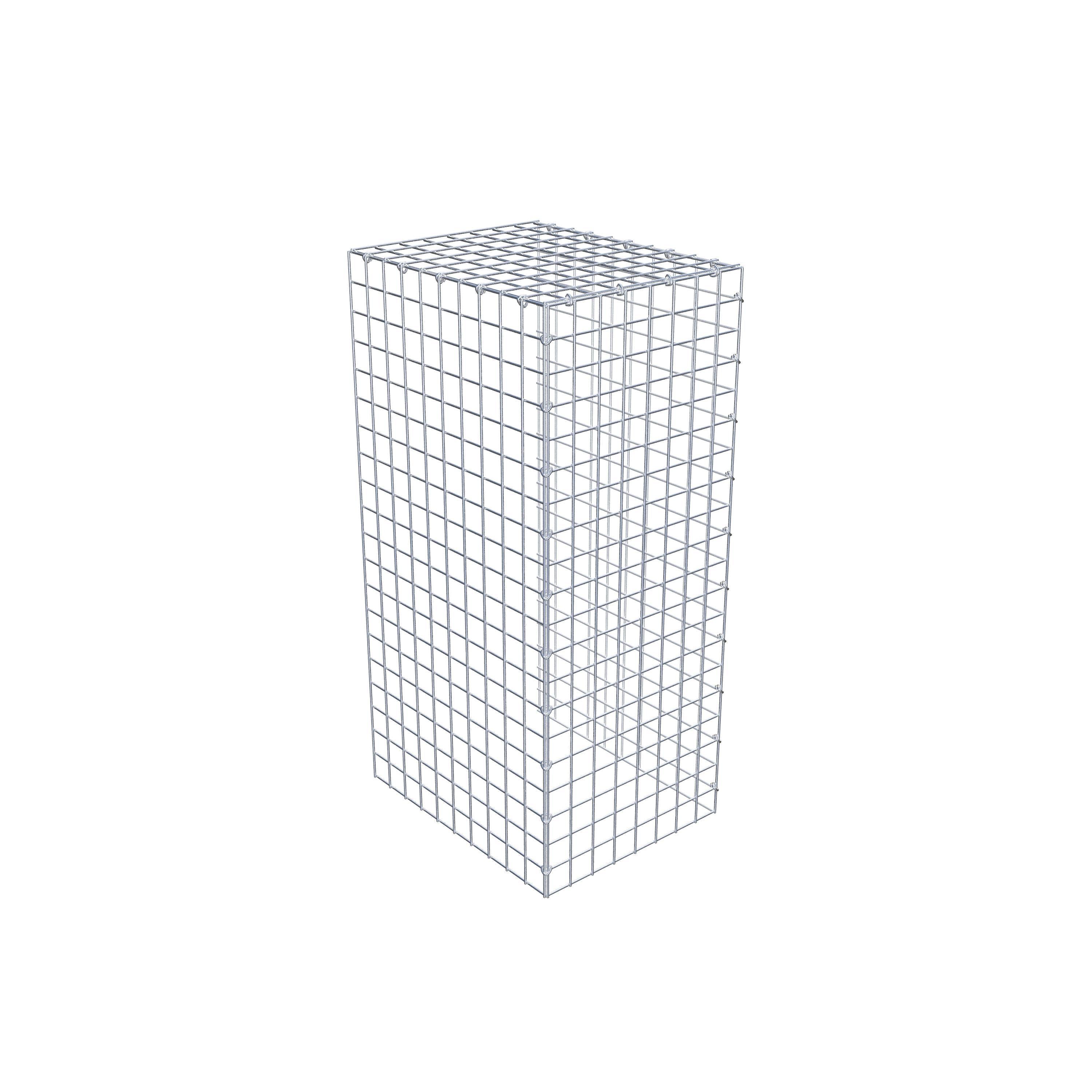 Gabion monté type 4 100 cm x 50 cm x 40 cm (L x H x P), maillage 5 cm x 5 cm, anneau en C