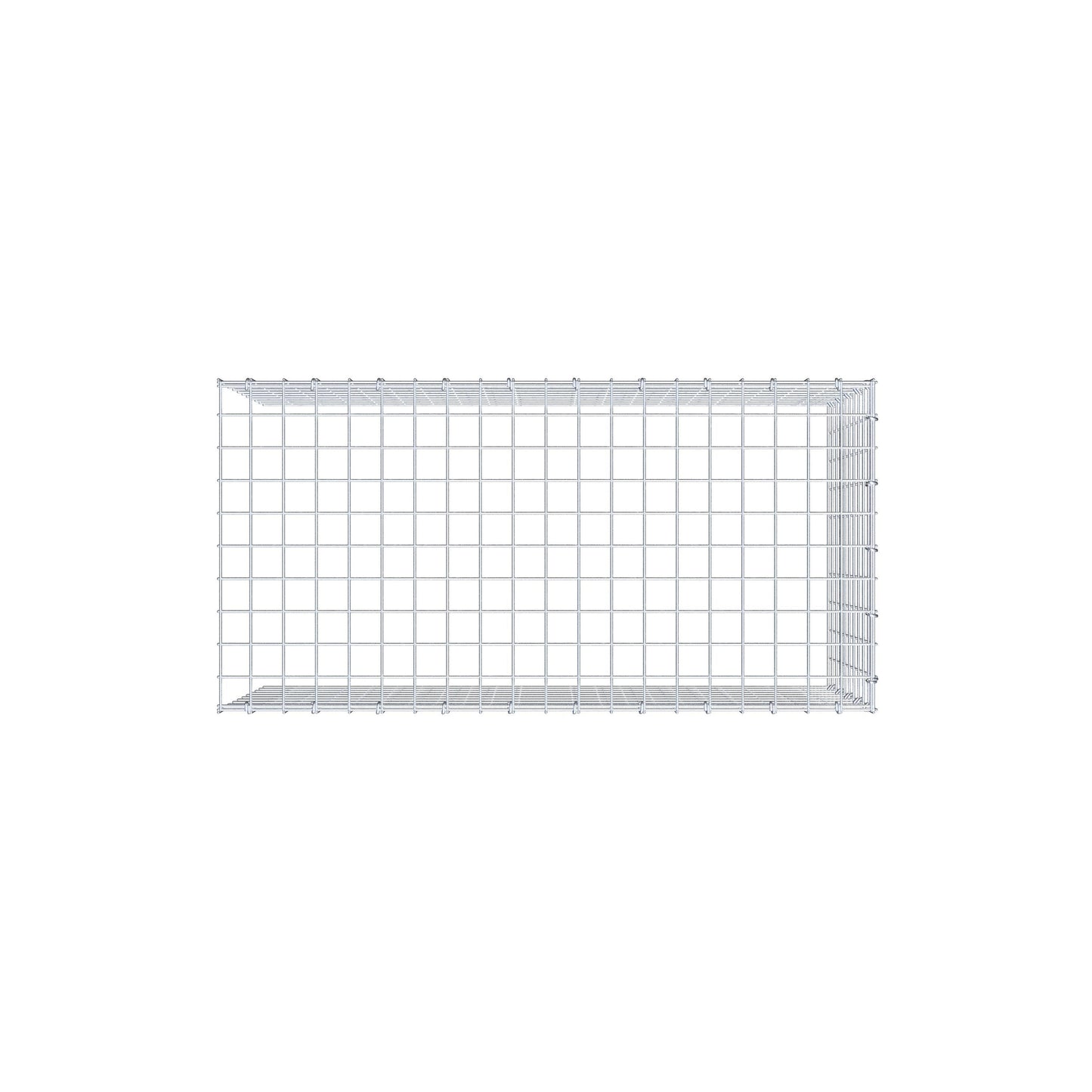 Add-on schanskorf type 4 100 cm x 50 cm x 50 cm (L x H x D), maaswijdte 5 cm x 5 cm, C-ring