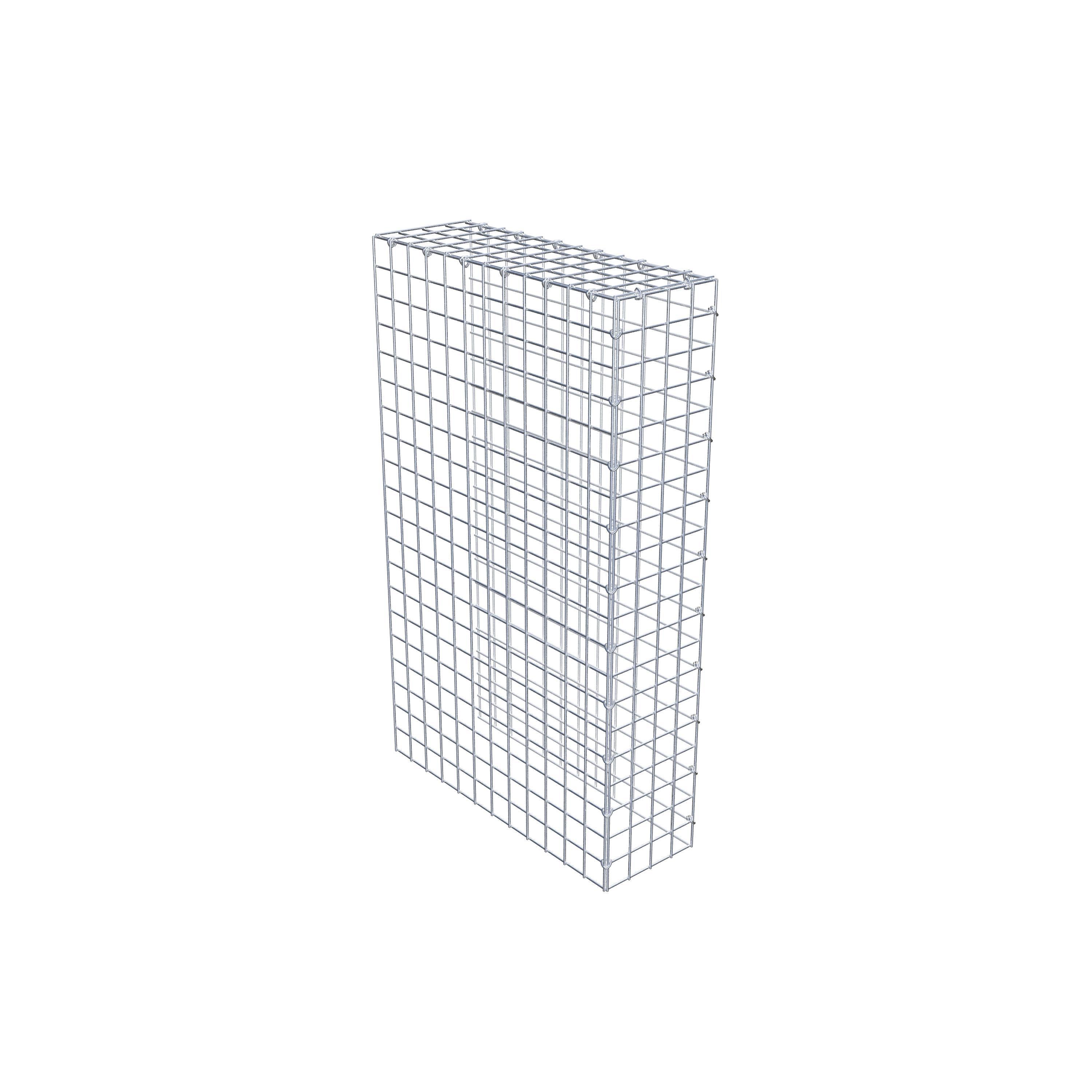 Gabion monté type 4 100 cm x 60 cm x 20 cm (L x H x P), maillage 5 cm x 5 cm, anneau en C