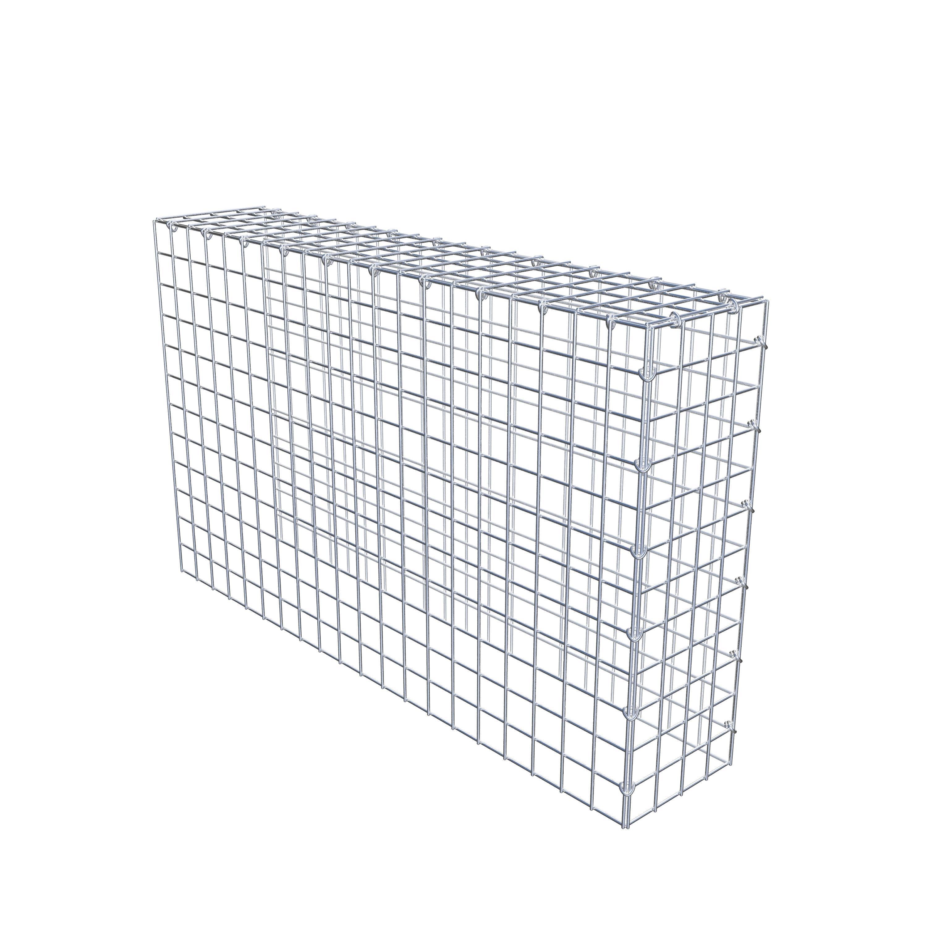 Gabion monté type 4 100 cm x 60 cm x 20 cm (L x H x P), maillage 5 cm x 5 cm, anneau en C