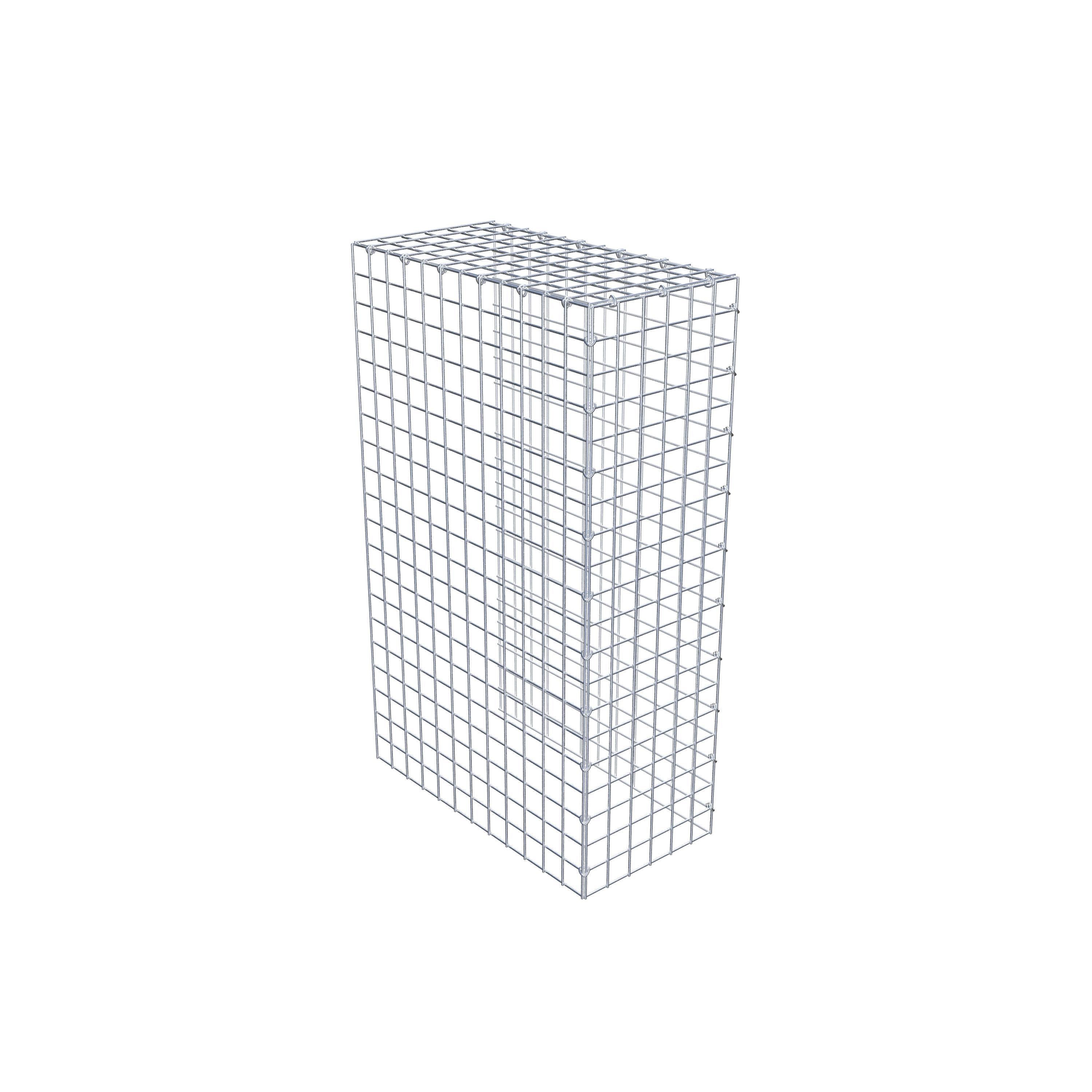 Gabion monté type 4 100 cm x 60 cm x 30 cm (L x H x P), maillage 5 cm x 5 cm, anneau en C