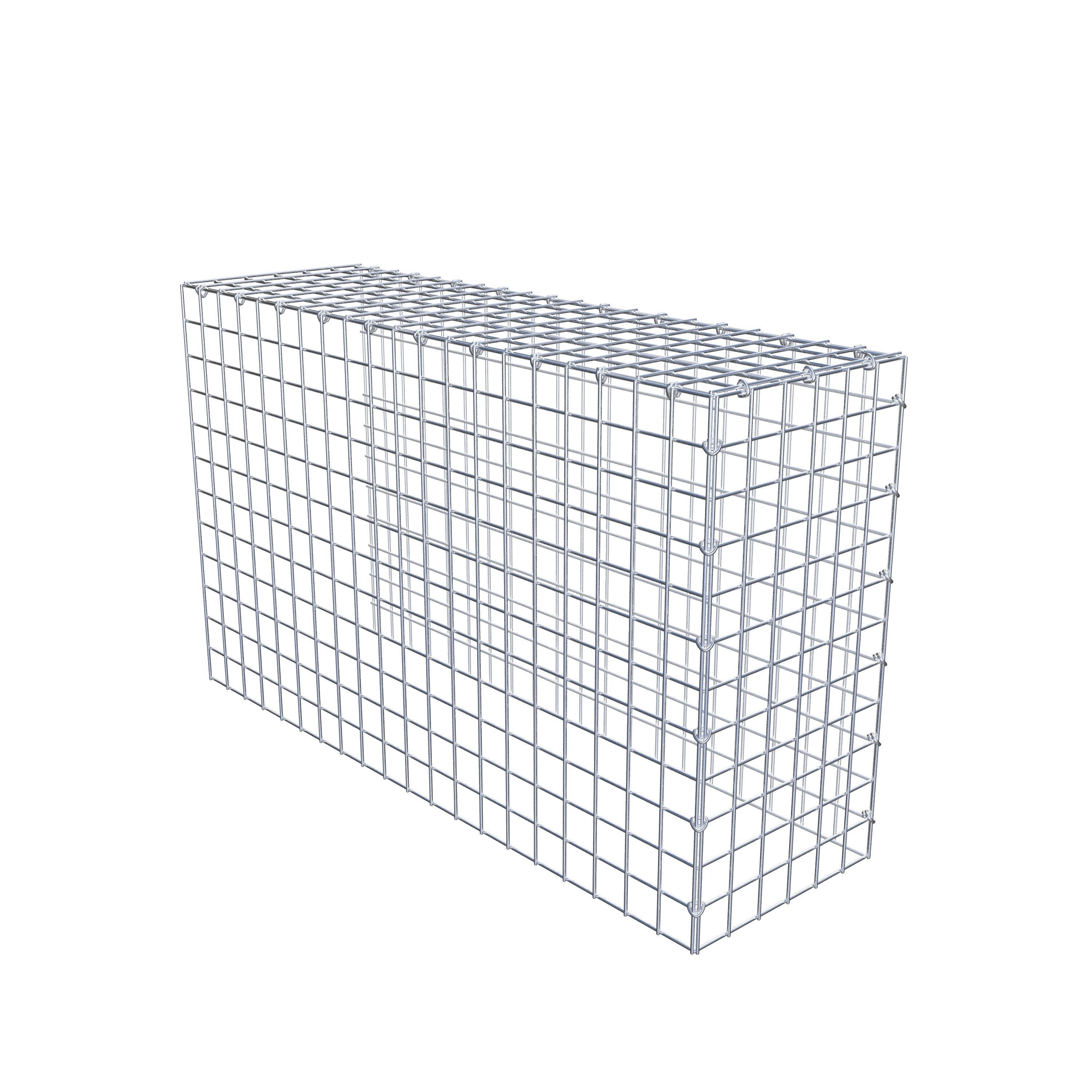 Gabion monté type 4 100 cm x 60 cm x 30 cm (L x H x P), maillage 5 cm x 5 cm, anneau en C