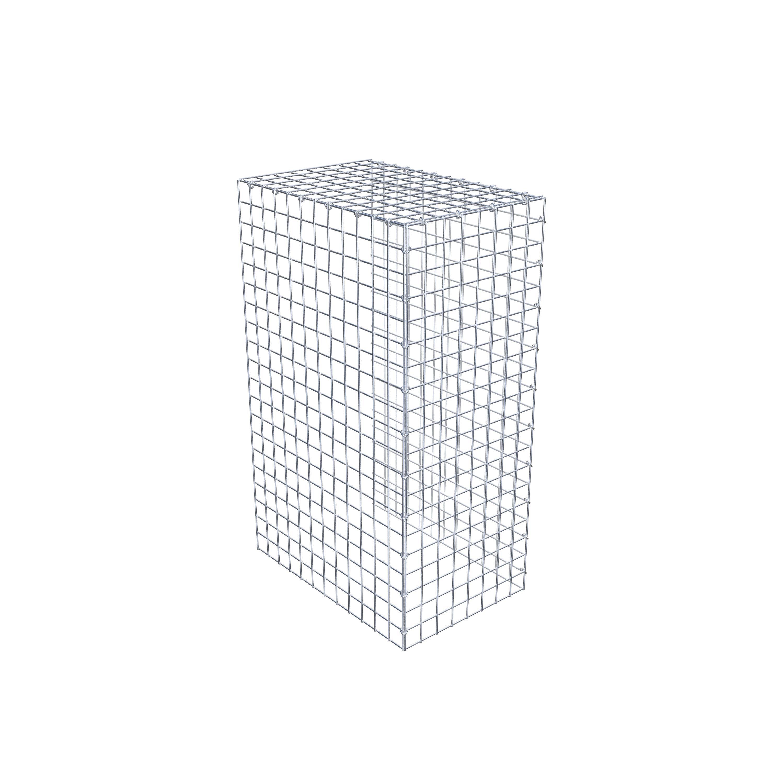 Gabion monté type 4 100 cm x 60 cm x 40 cm (L x H x P), maillage 5 cm x 5 cm, anneau en C