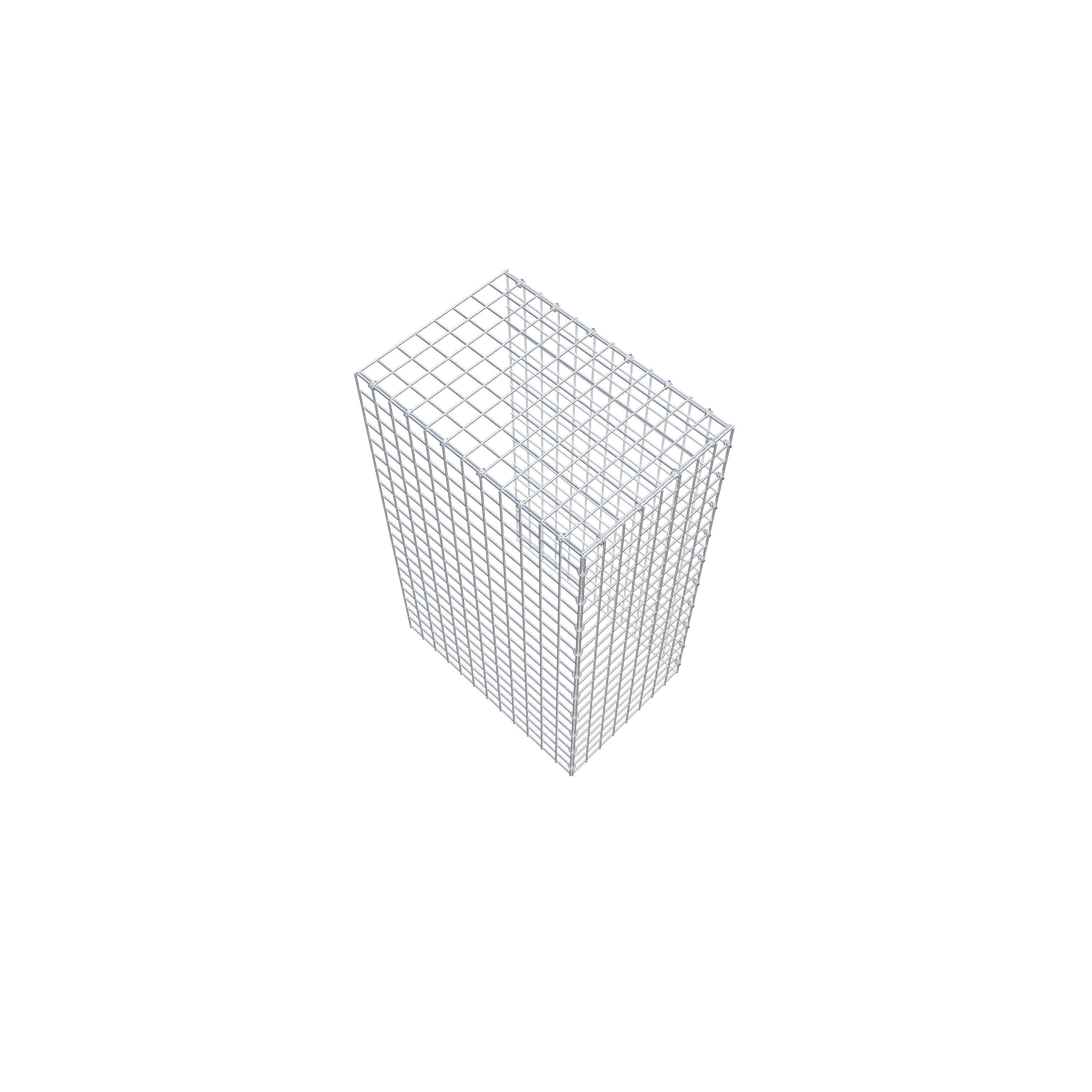 Fourche rapportée type 4 100 cm x 60 cm x 40 cm (L x H x P), mailles 5 cm x 5 cm, anneau C