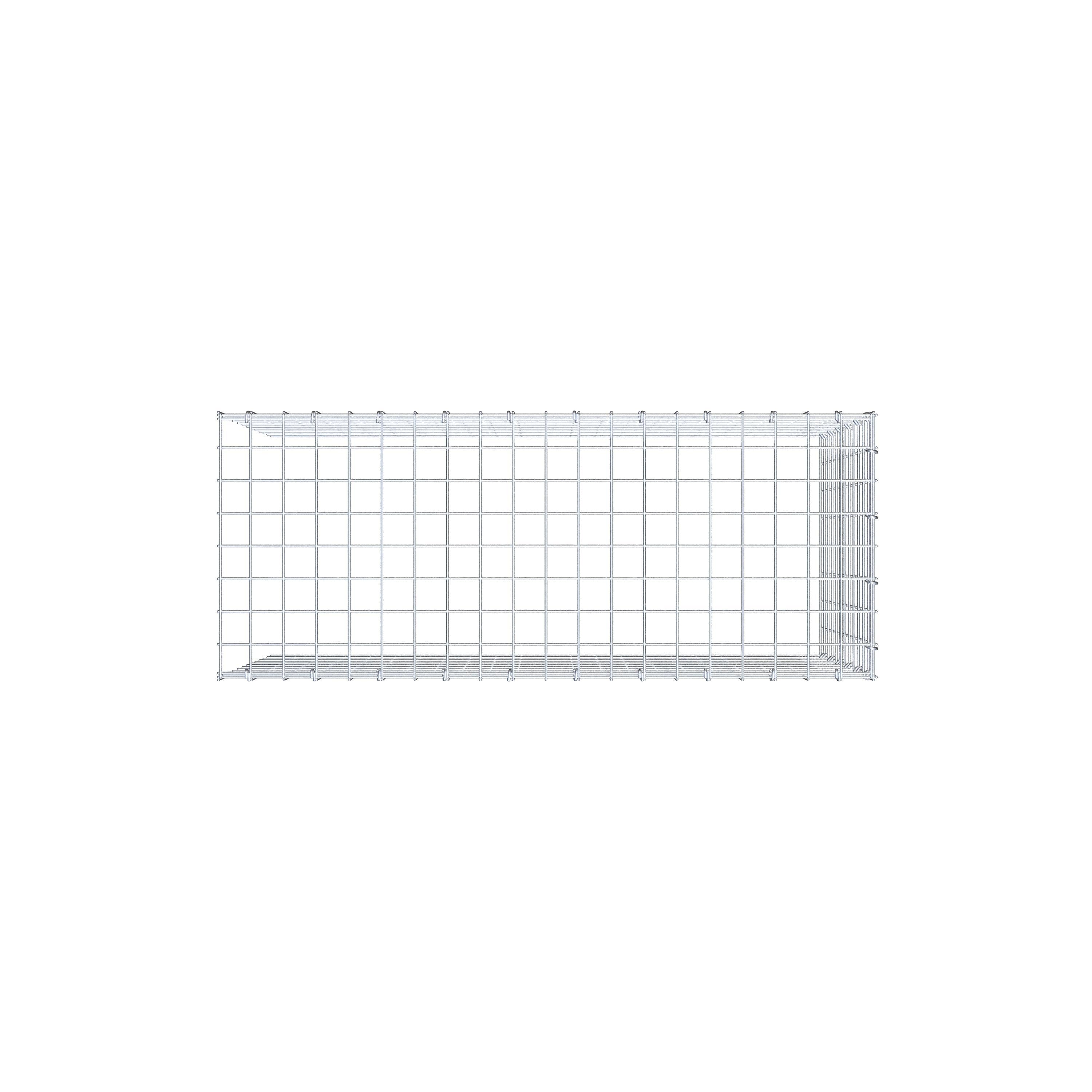 Fourche rapportée type 4 100 cm x 60 cm x 40 cm (L x H x P), mailles 5 cm x 5 cm, anneau C