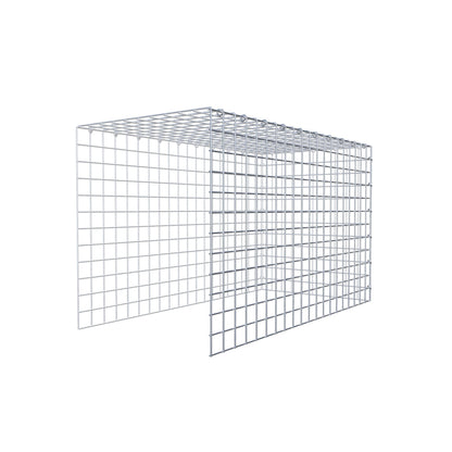 Monteret gabion type 4 100 cm x 60 cm x 50 cm (L x H x D), maskestørrelse 5 cm x 5 cm, C-ring
