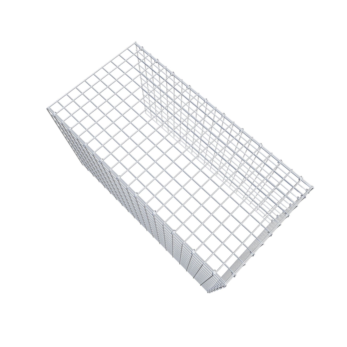 Monteret gabion type 4 100 cm x 60 cm x 50 cm (L x H x D), maskestørrelse 5 cm x 5 cm, C-ring