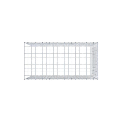 Monteret gabion type 4 100 cm x 60 cm x 50 cm (L x H x D), maskestørrelse 5 cm x 5 cm, C-ring