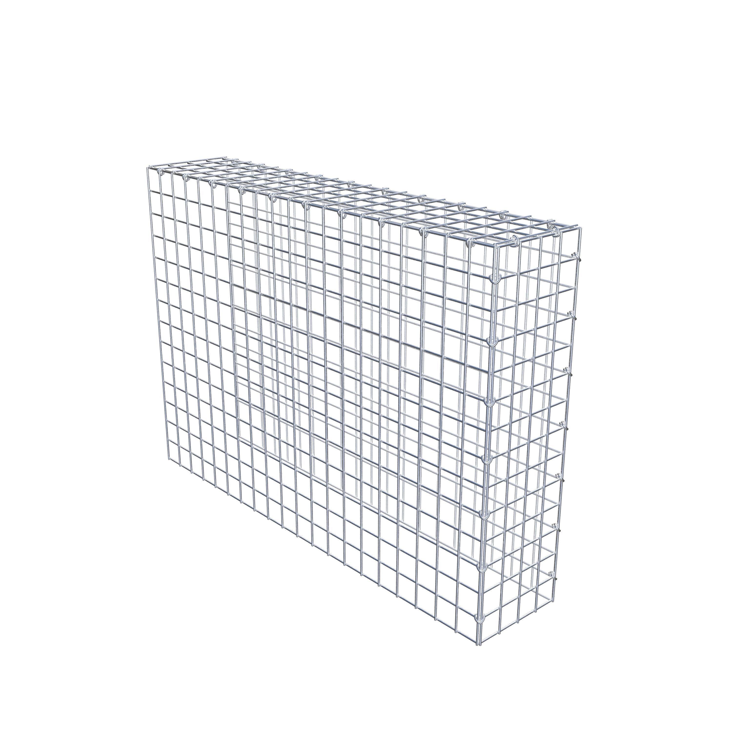 Gabion monté type 4 100 cm x 70 cm x 20 cm (L x H x P), maillage 5 cm x 5 cm, anneau en C