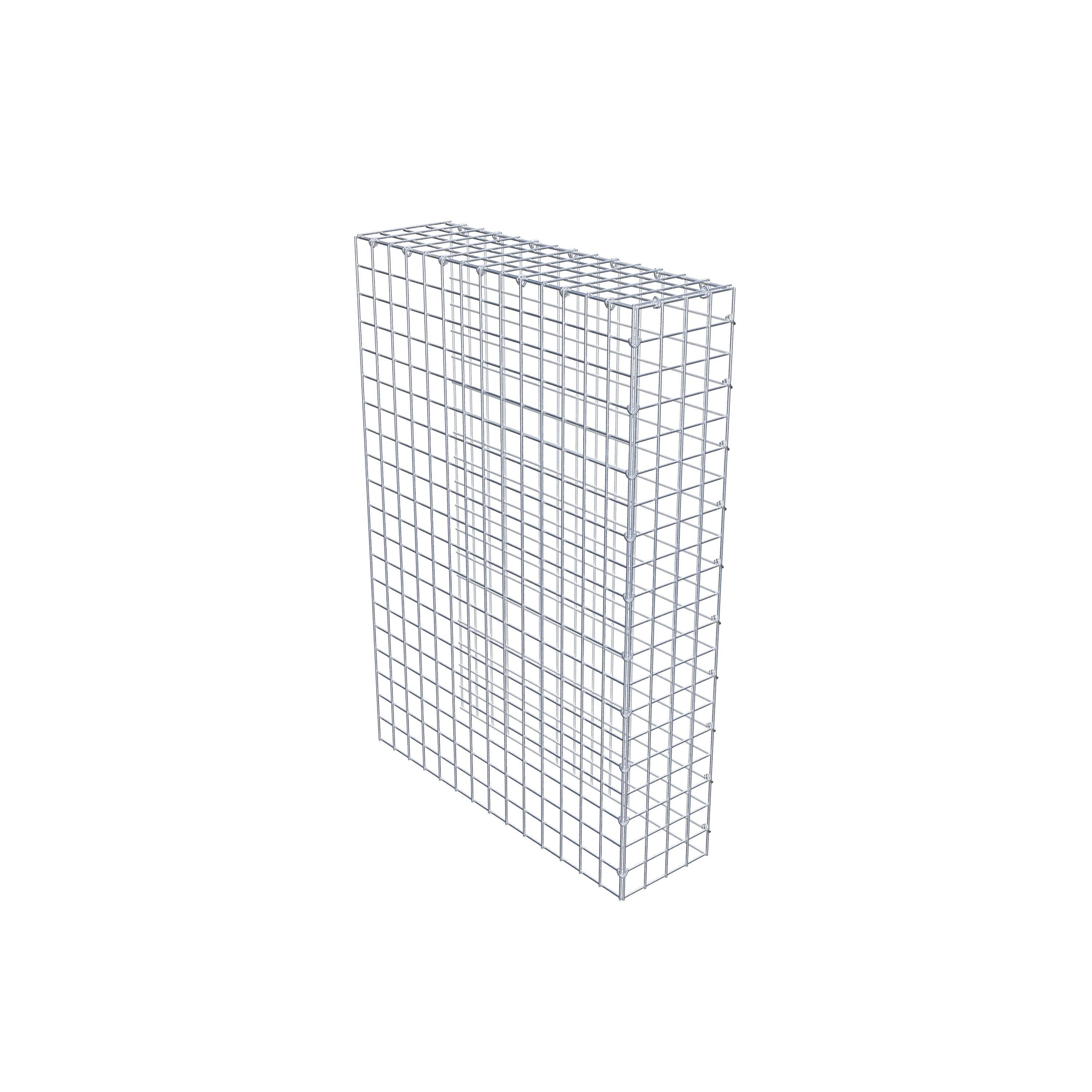 Gabion monté type 4 100 cm x 70 cm x 20 cm (L x H x P), maillage 5 cm x 5 cm, anneau en C