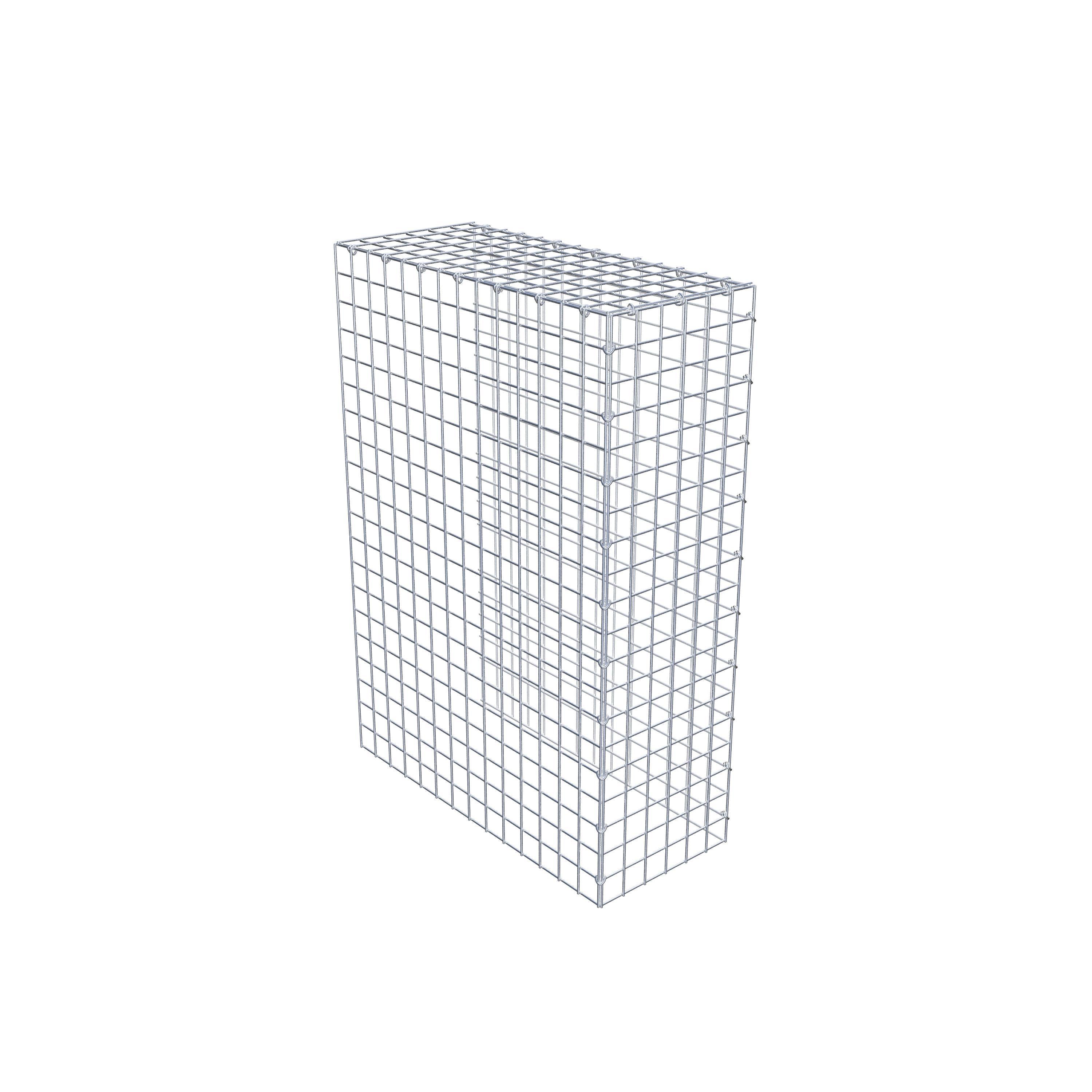 Gabion monté type 4 100 cm x 70 cm x 30 cm (L x H x P), maillage 5 cm x 5 cm, anneau en C