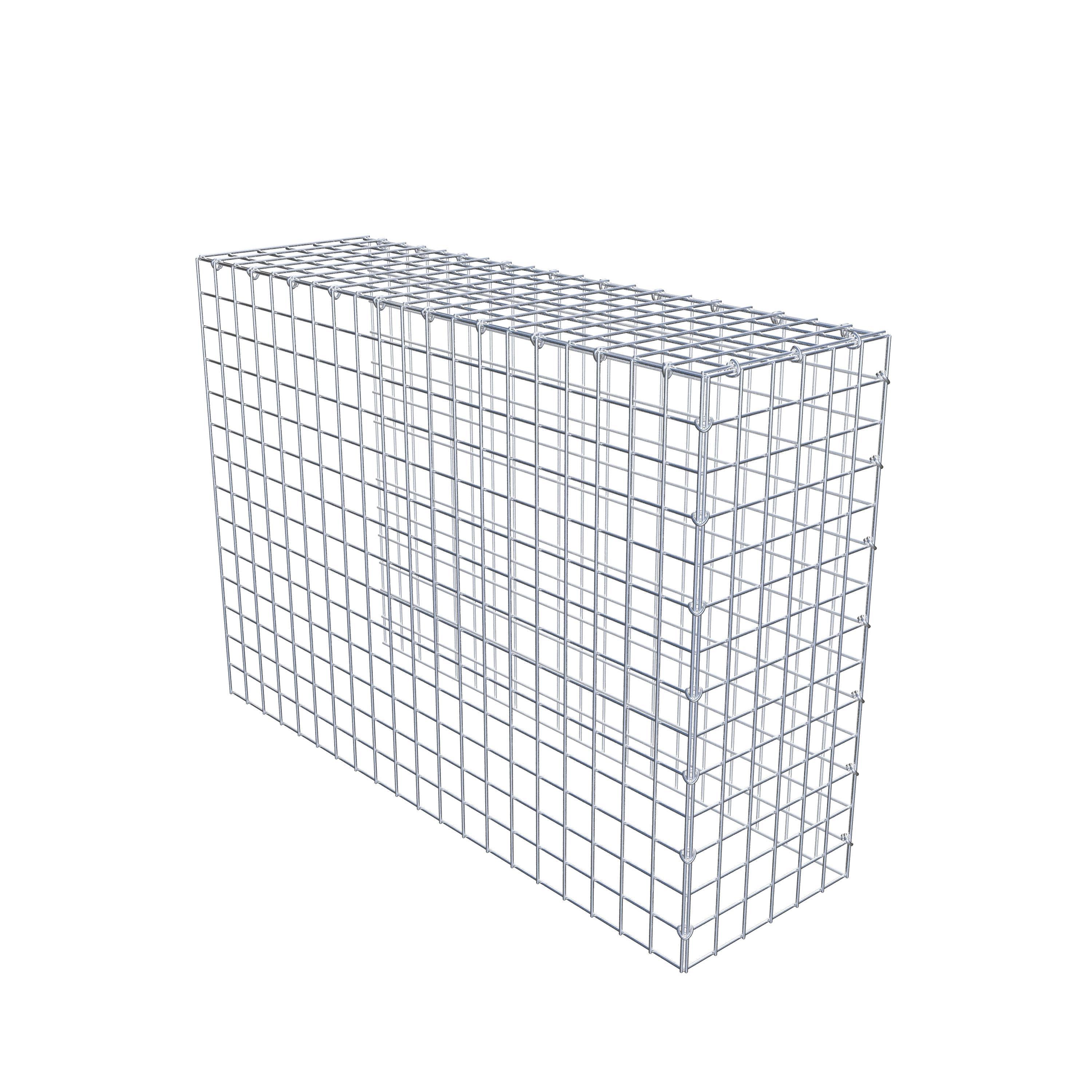 Gabion monté type 4 100 cm x 70 cm x 30 cm (L x H x P), maillage 5 cm x 5 cm, anneau en C