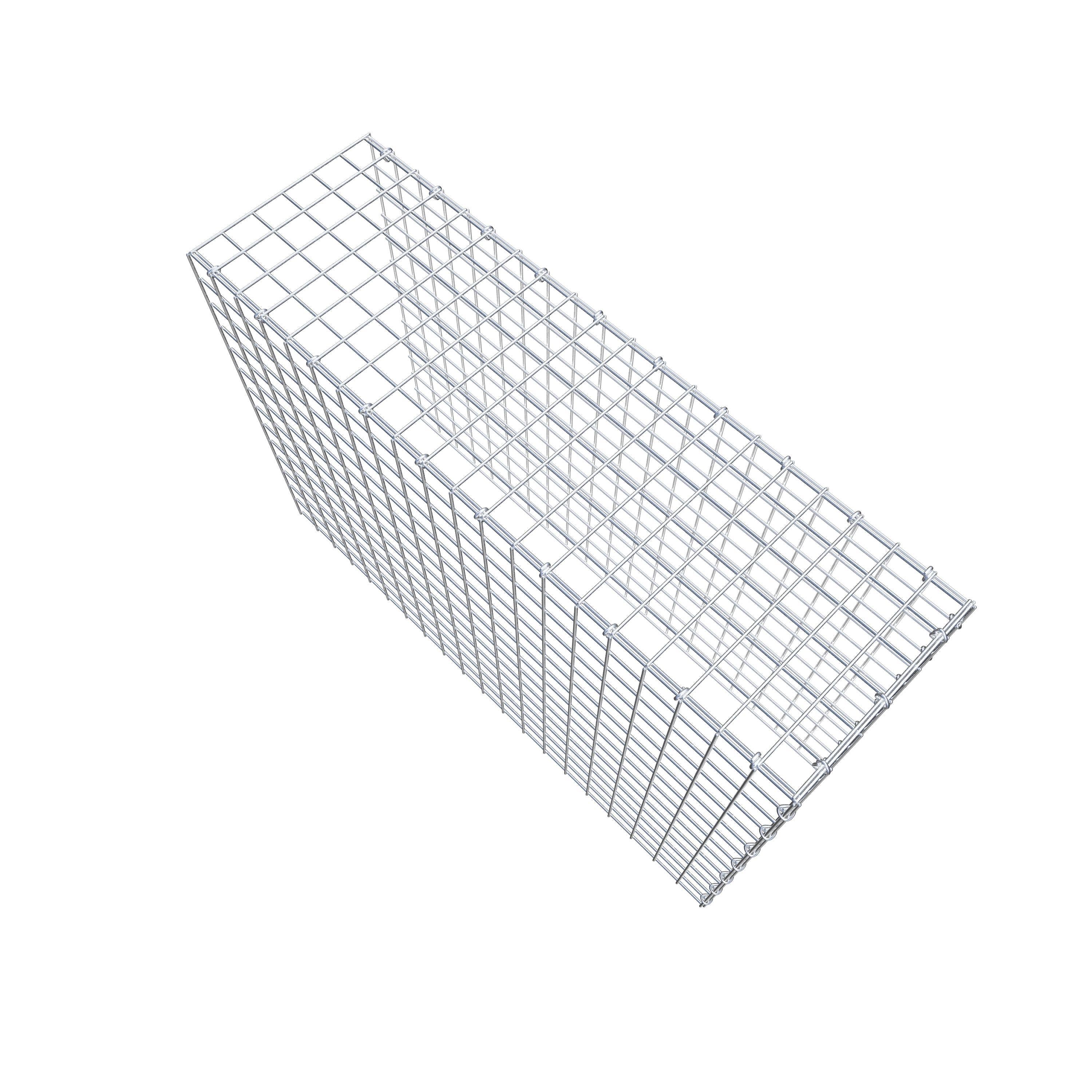 Gabion monté type 4 100 cm x 70 cm x 30 cm (L x H x P), maillage 5 cm x 5 cm, anneau en C