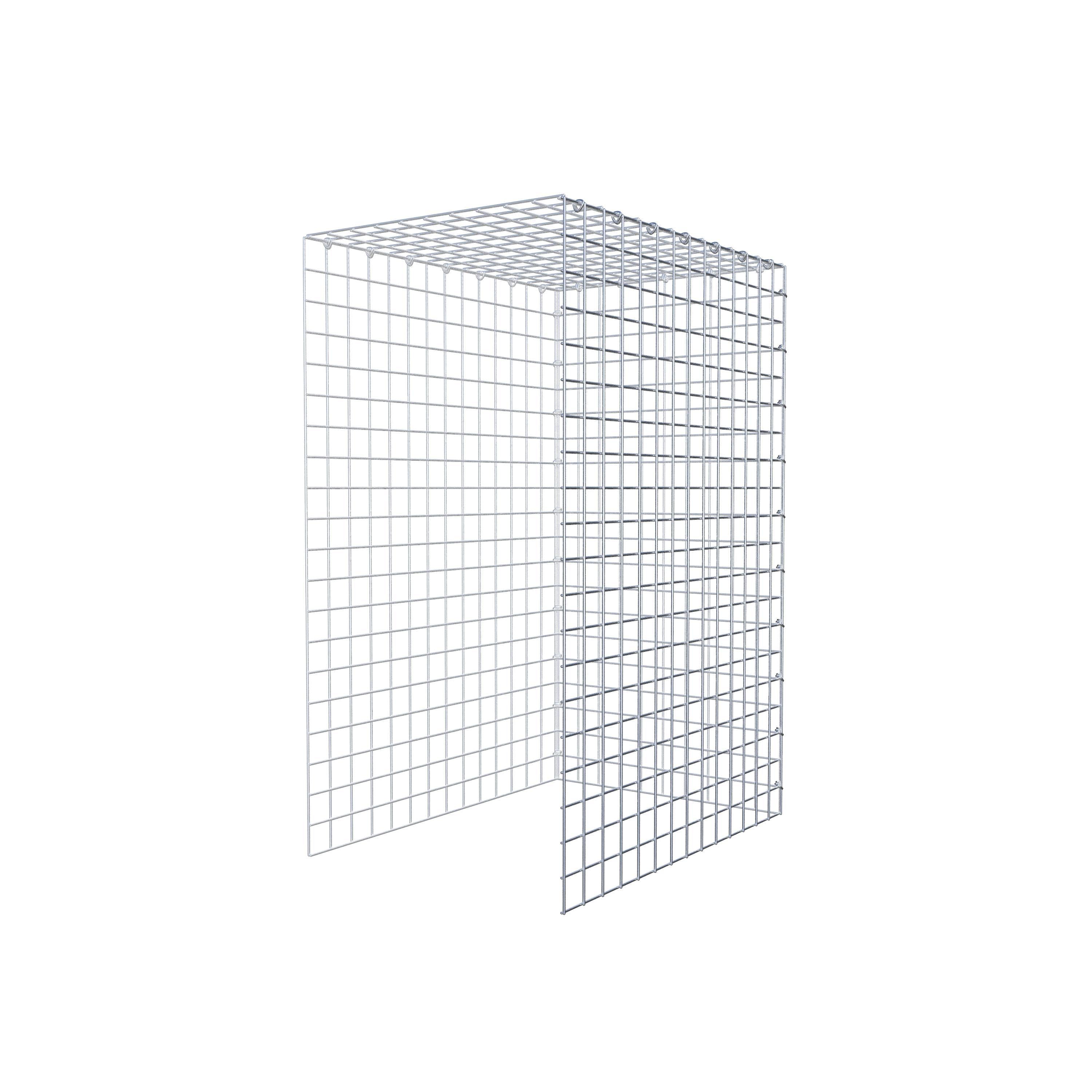 Gabion monté type 4 100 cm x 70 cm x 50 cm (L x H x P), maillage 5 cm x 5 cm, anneau en C