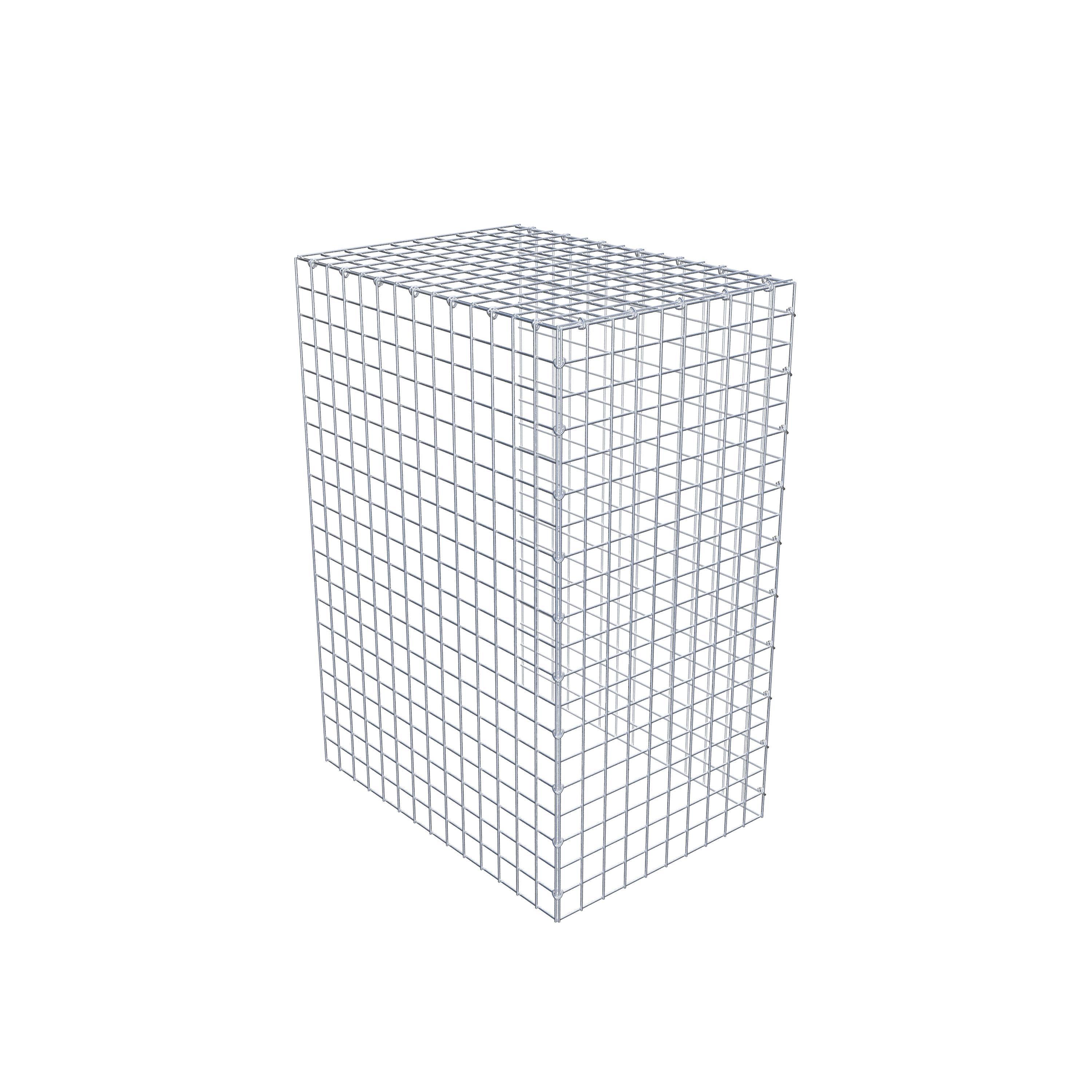 Gabion monté type 4 100 cm x 70 cm x 50 cm (L x H x P), maillage 5 cm x 5 cm, anneau en C