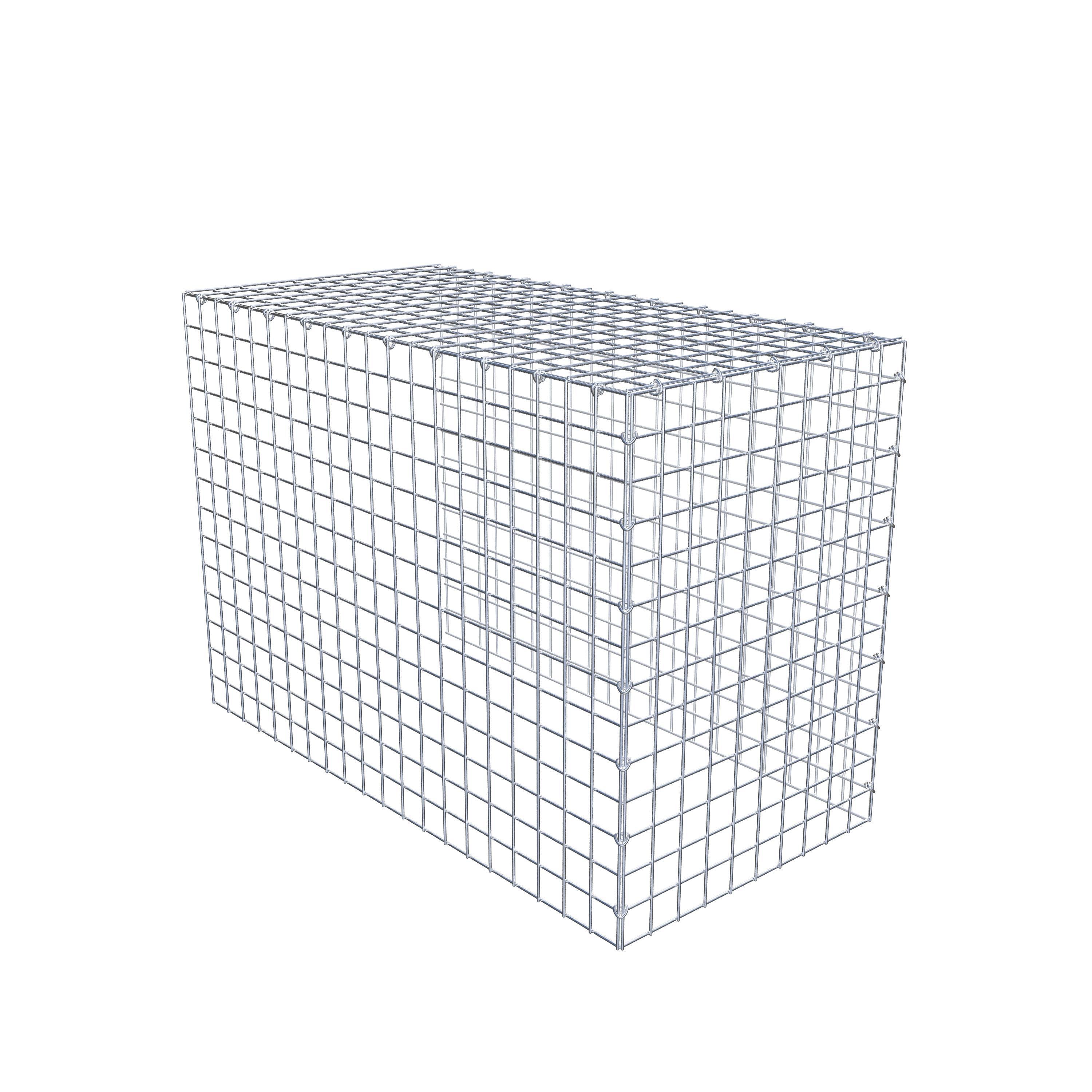 Gabion monté type 4 100 cm x 70 cm x 50 cm (L x H x P), maillage 5 cm x 5 cm, anneau en C