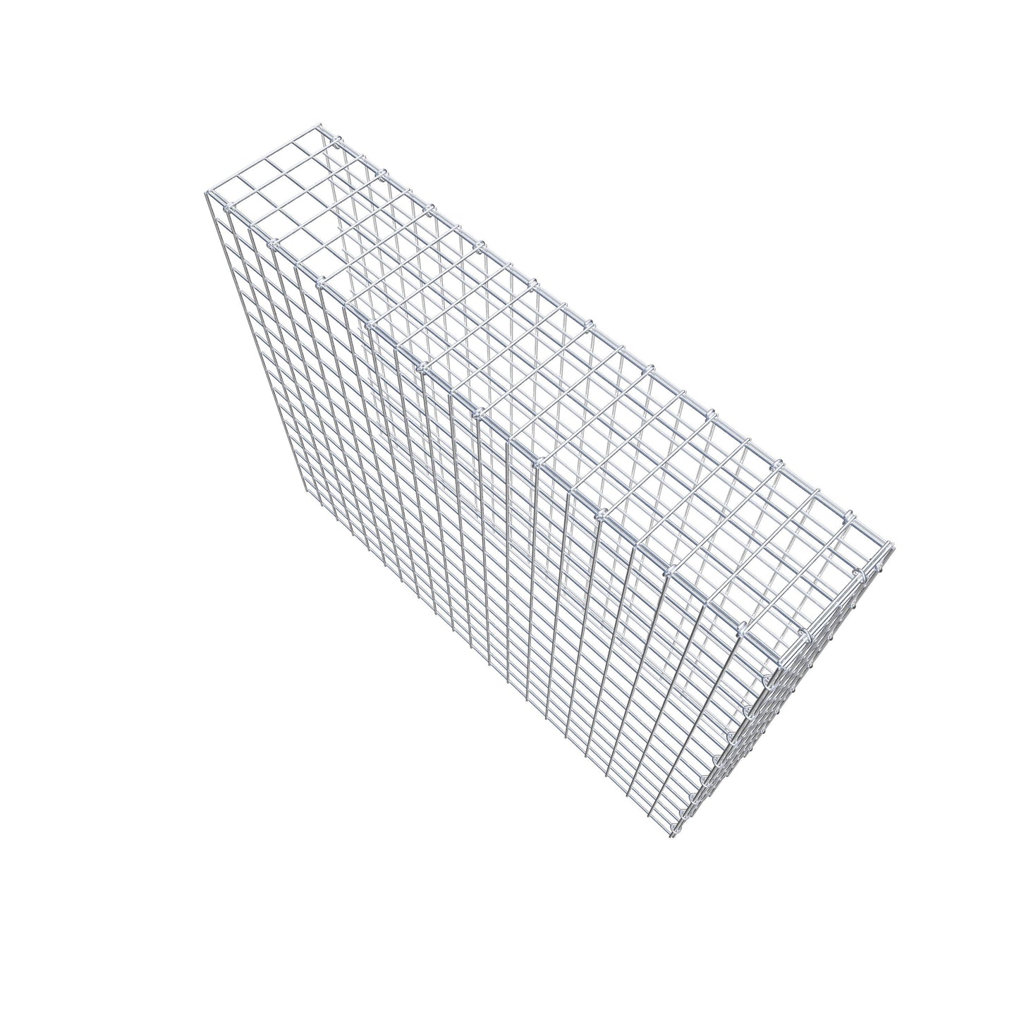 Mounted gabion type 4 100 cm x 80 cm x 20 cm (L x H x D), mesh size 5 cm x 5 cm, C-ring
