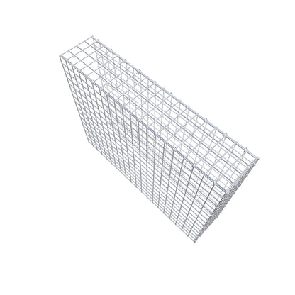 Mounted gabion type 4 100 cm x 80 cm x 20 cm (L x H x D), mesh size 5 cm x 5 cm, C-ring