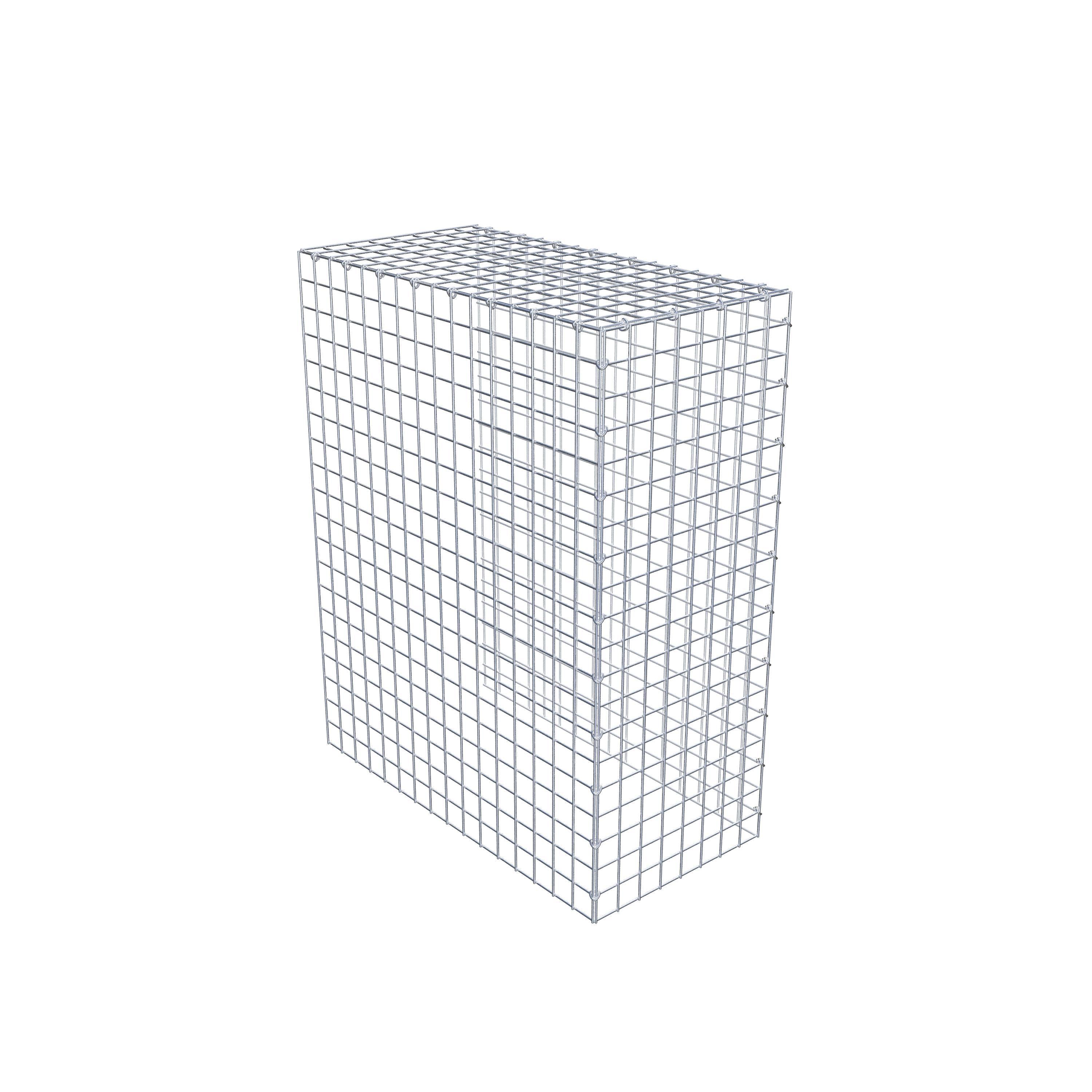 Gabion monté type 4 100 cm x 80 cm x 40 cm (L x H x P), maillage 5 cm x 5 cm, anneau en C