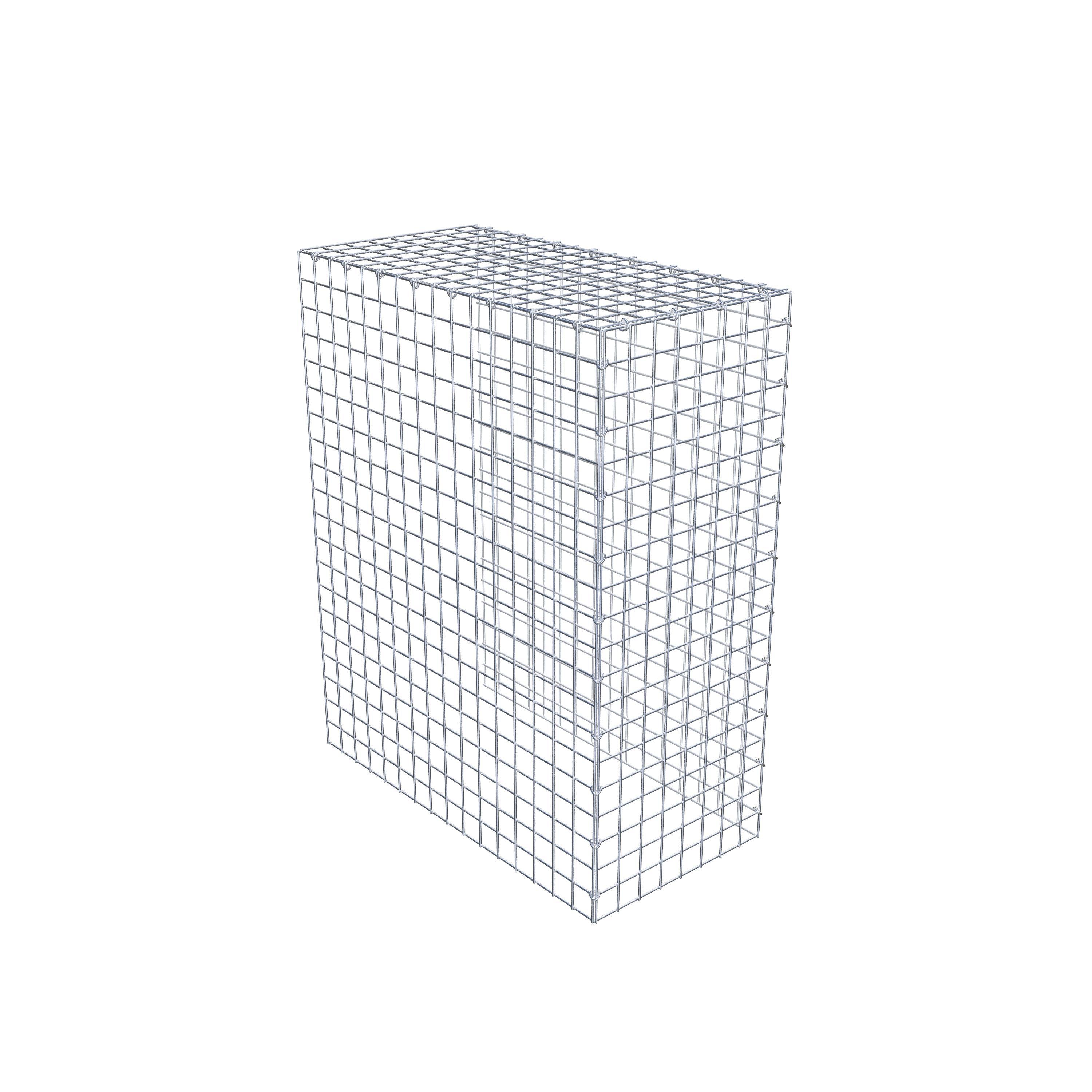 Gavión adicional tipo 4 100 cm x 80 cm x 40 cm (L x A x P), malla 5 cm x 5 cm, anillo en C