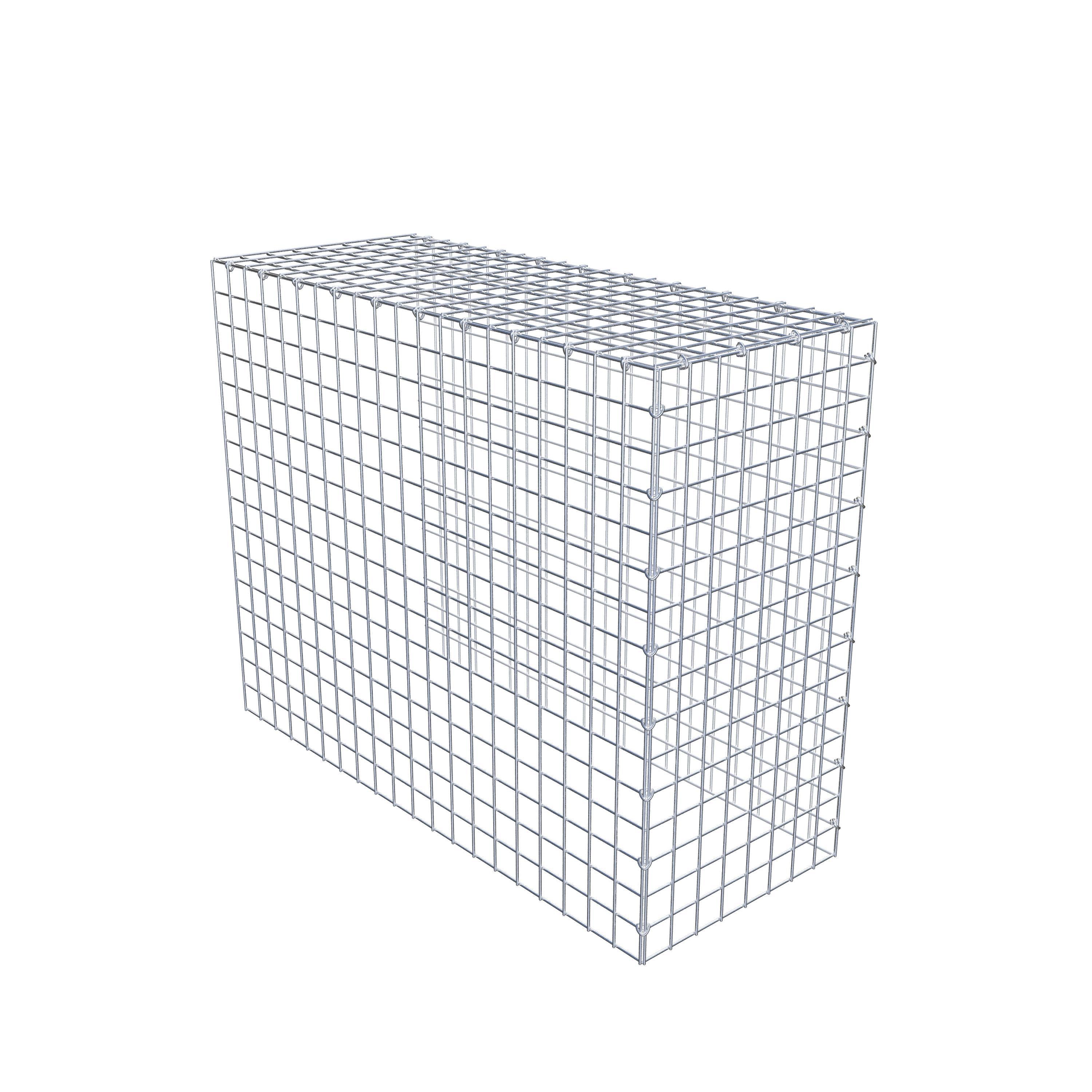Gavión adicional tipo 4 100 cm x 80 cm x 40 cm (L x A x P), malla 5 cm x 5 cm, anillo en C
