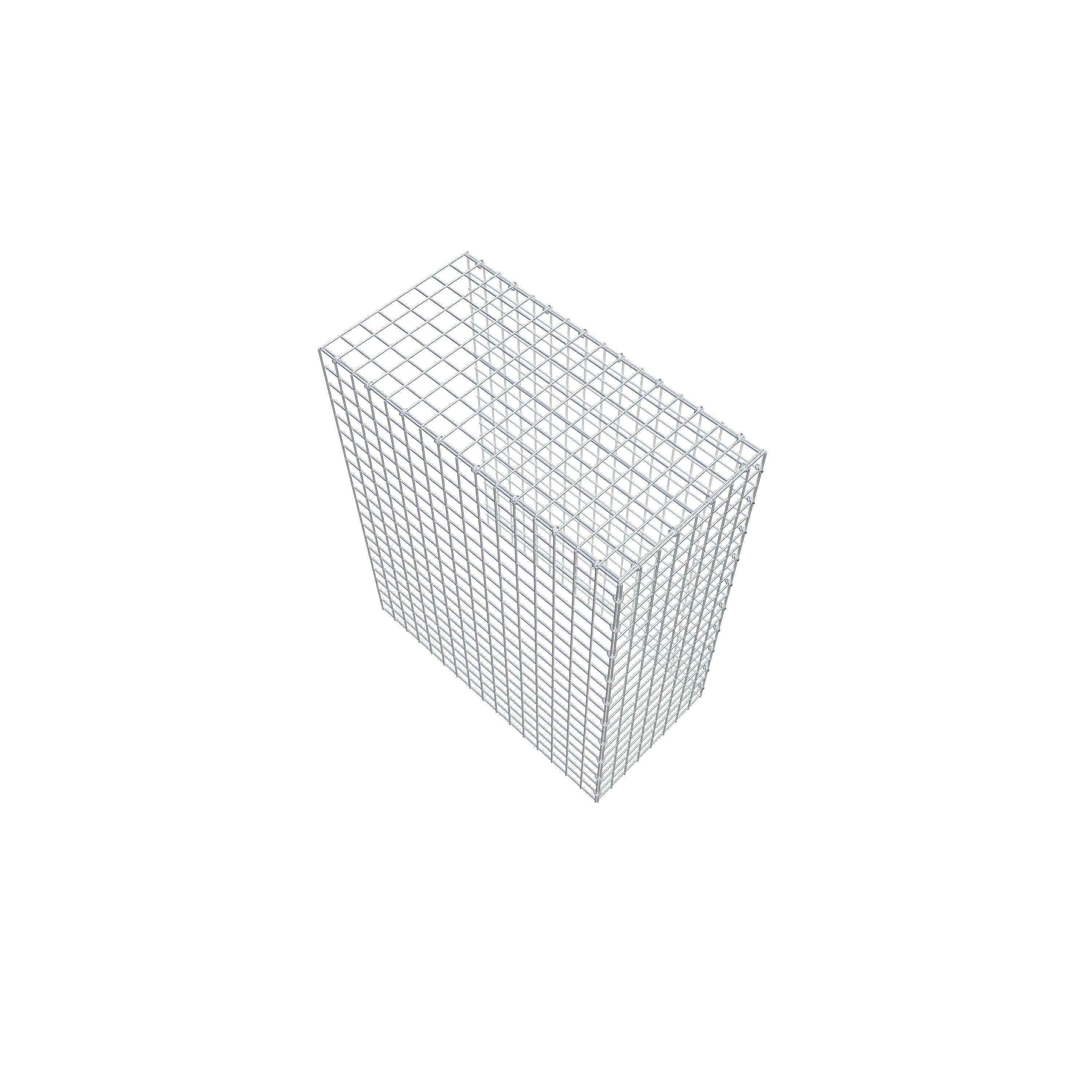 Gavión adicional tipo 4 100 cm x 80 cm x 40 cm (L x A x P), malla 5 cm x 5 cm, anillo en C