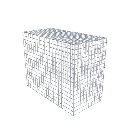 Mounted gabion type 4 100 cm x 80 cm x 50 cm (L x H x D), mesh size 5 cm x 5 cm, C-ring