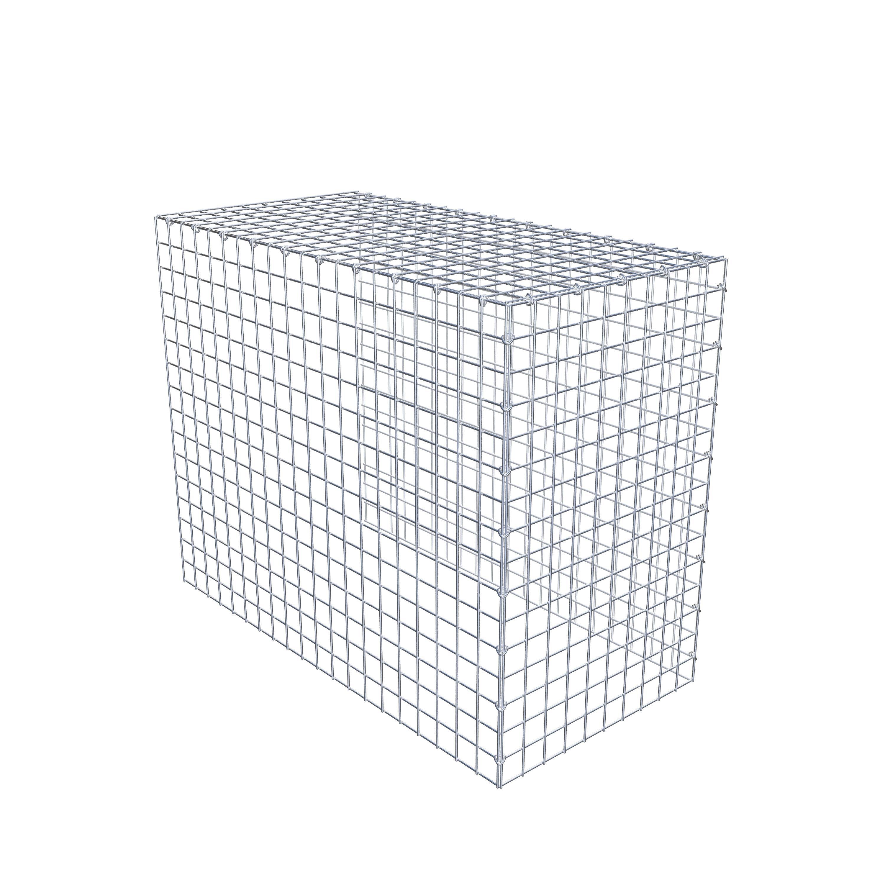 Gabion monté type 4 100 cm x 80 cm x 50 cm (L x H x P), maillage 5 cm x 5 cm, anneau en C