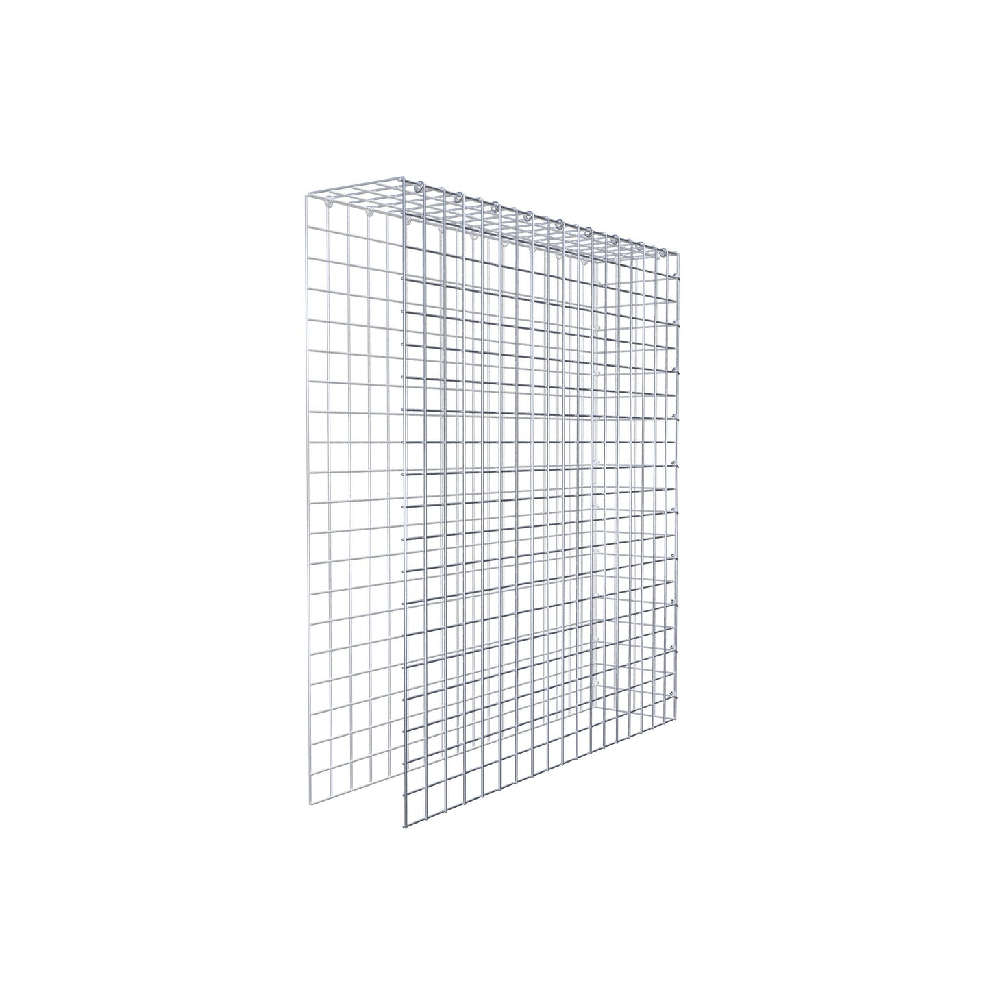 Gavión complementario de tipo 4 100 cm x 90 cm x 20 cm (L x A x P), malla 5 cm x 5 cm, anillo en C