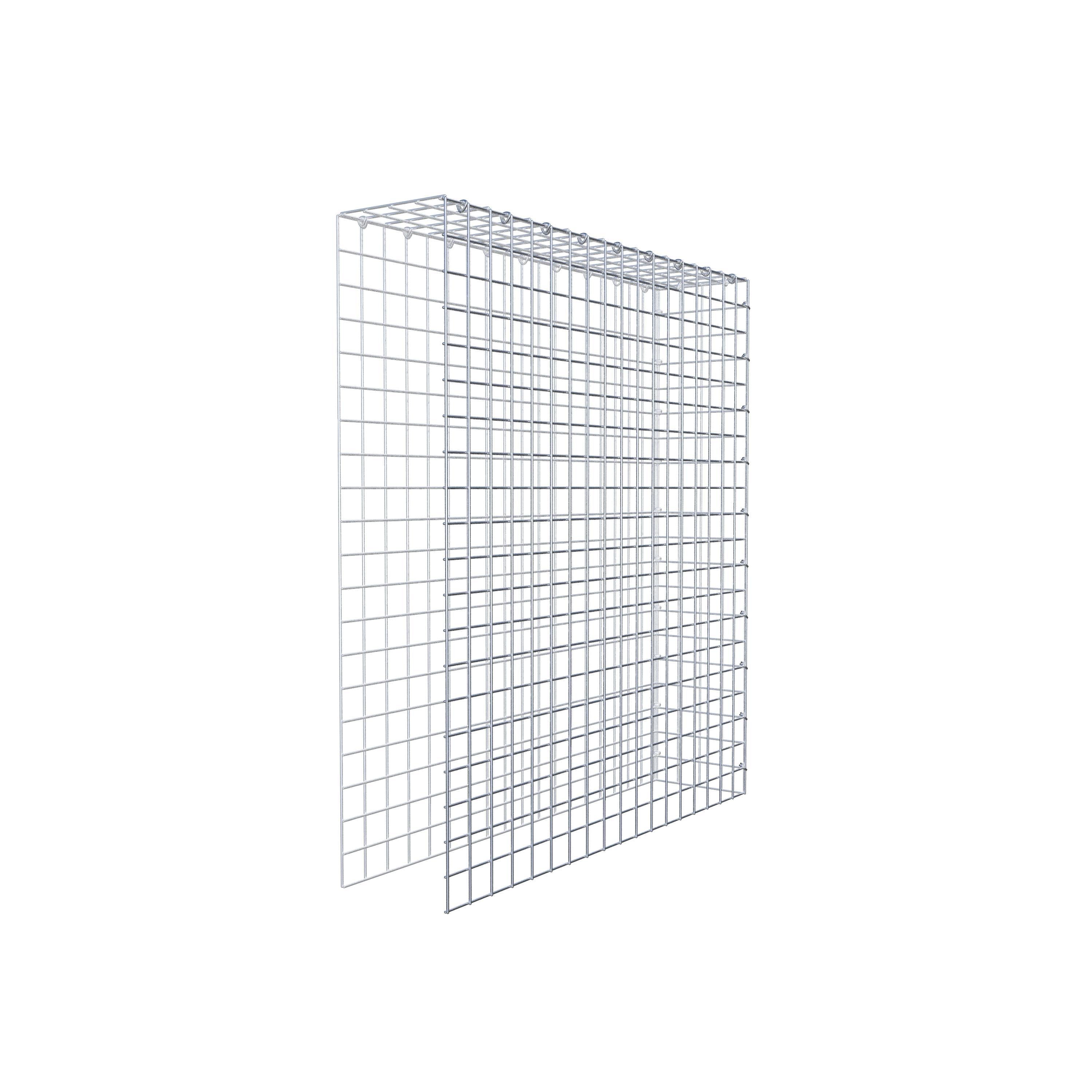 Gabion monté type 4 100 cm x 90 cm x 20 cm (L x H x P), maillage 5 cm x 5 cm, anneau en C