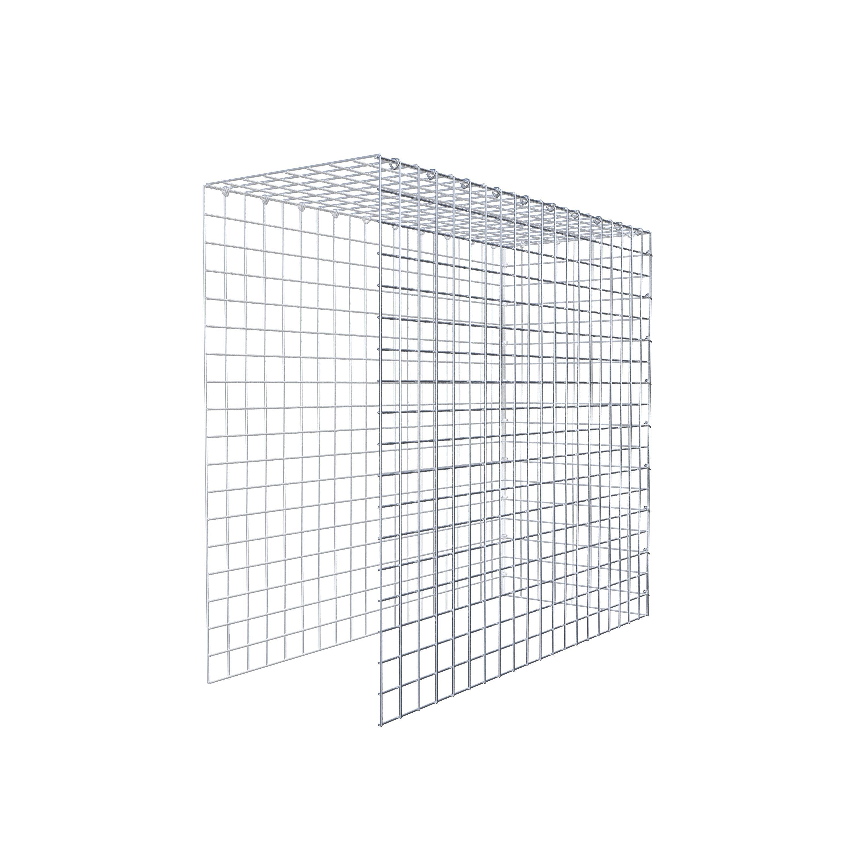Gabbione aggiuntivo tipo 4 100 cm x 90 cm x 40 cm (L x H x P), maglia 5 cm x 5 cm, anello a C