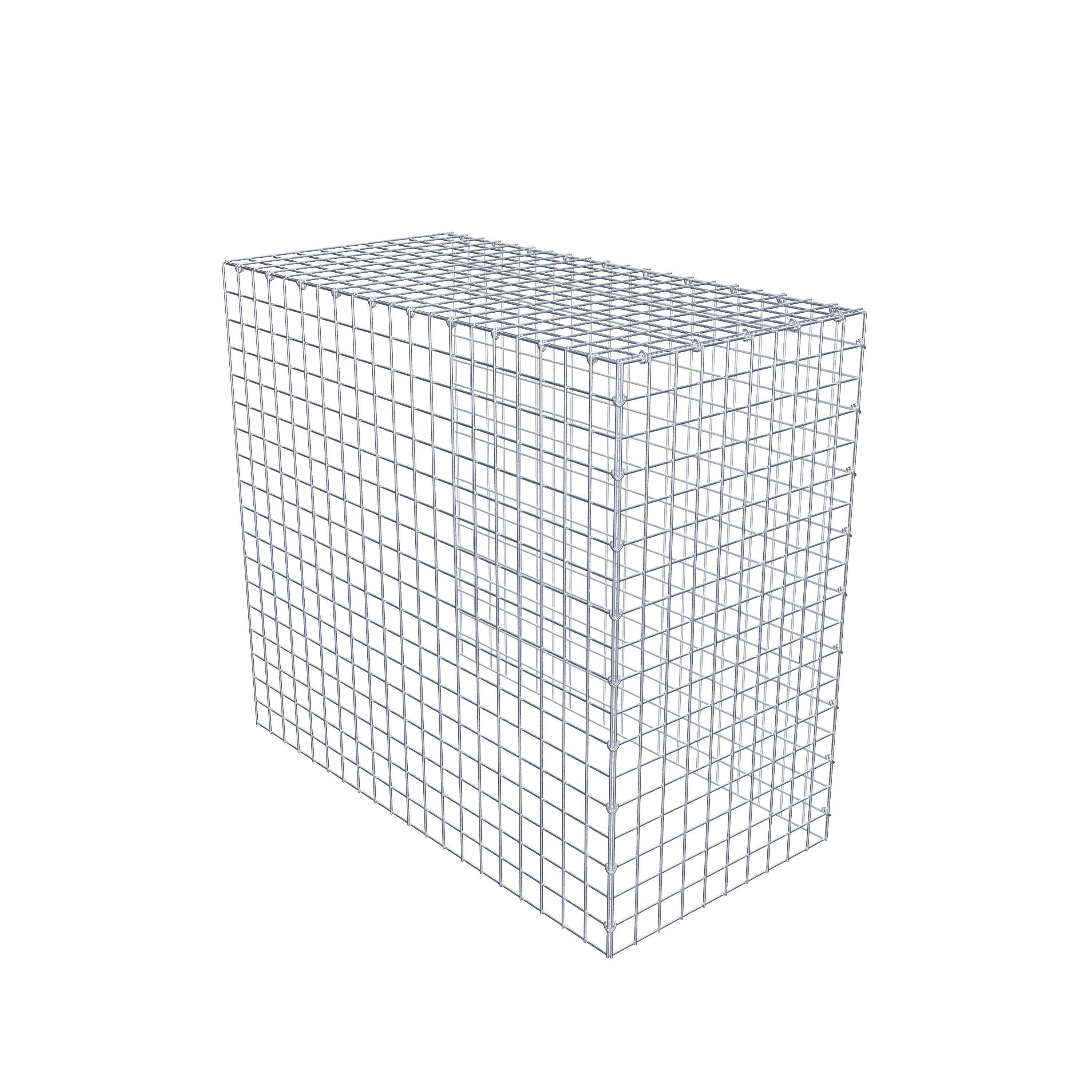 Gabion monté type 4 100 cm x 90 cm x 50 cm (L x H x P), maillage 5 cm x 5 cm, anneau en C