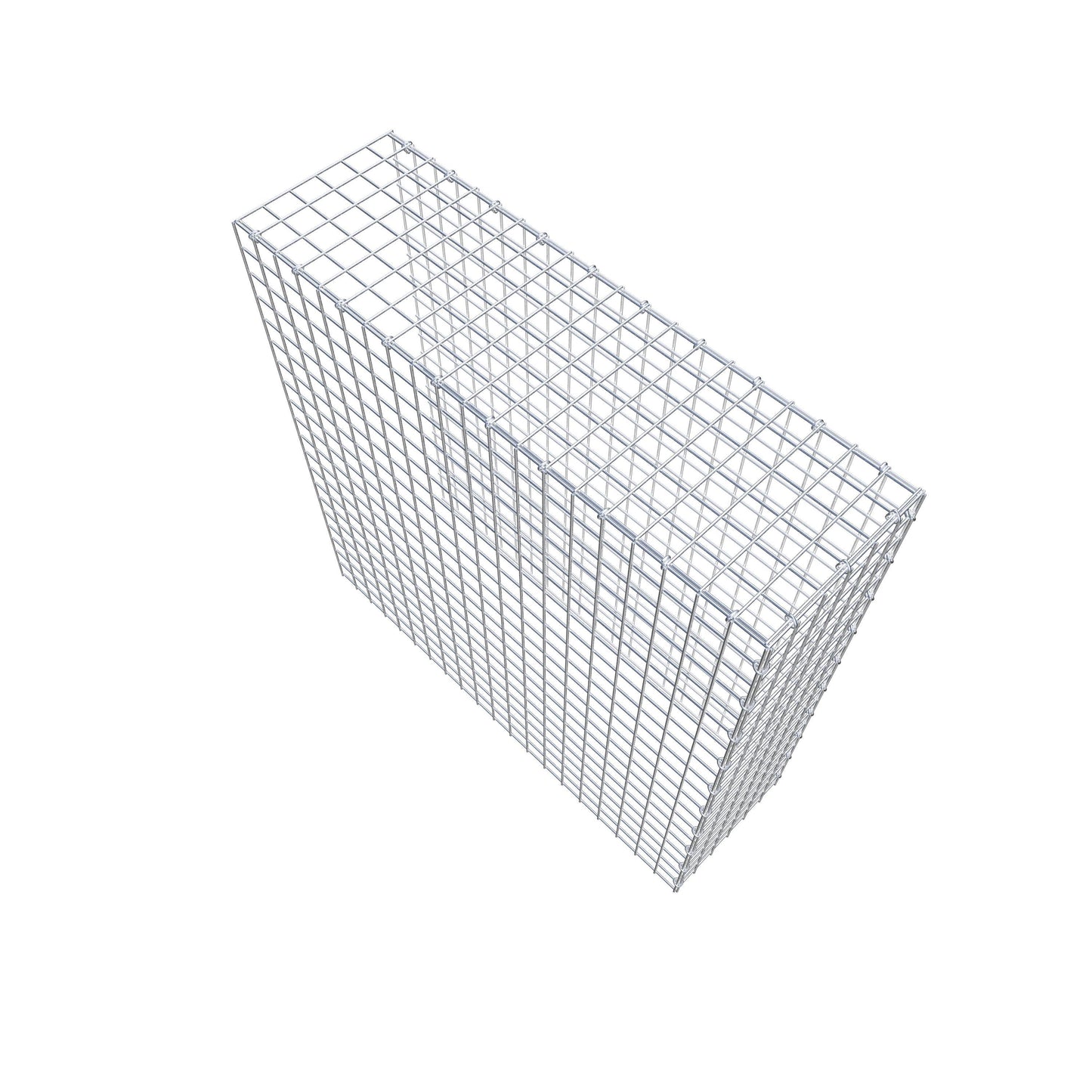 Monteret gabion type 4 100 cm x 100 cm x 30 cm (L x H x D), maskestørrelse 5 cm x 5 cm, C-ring